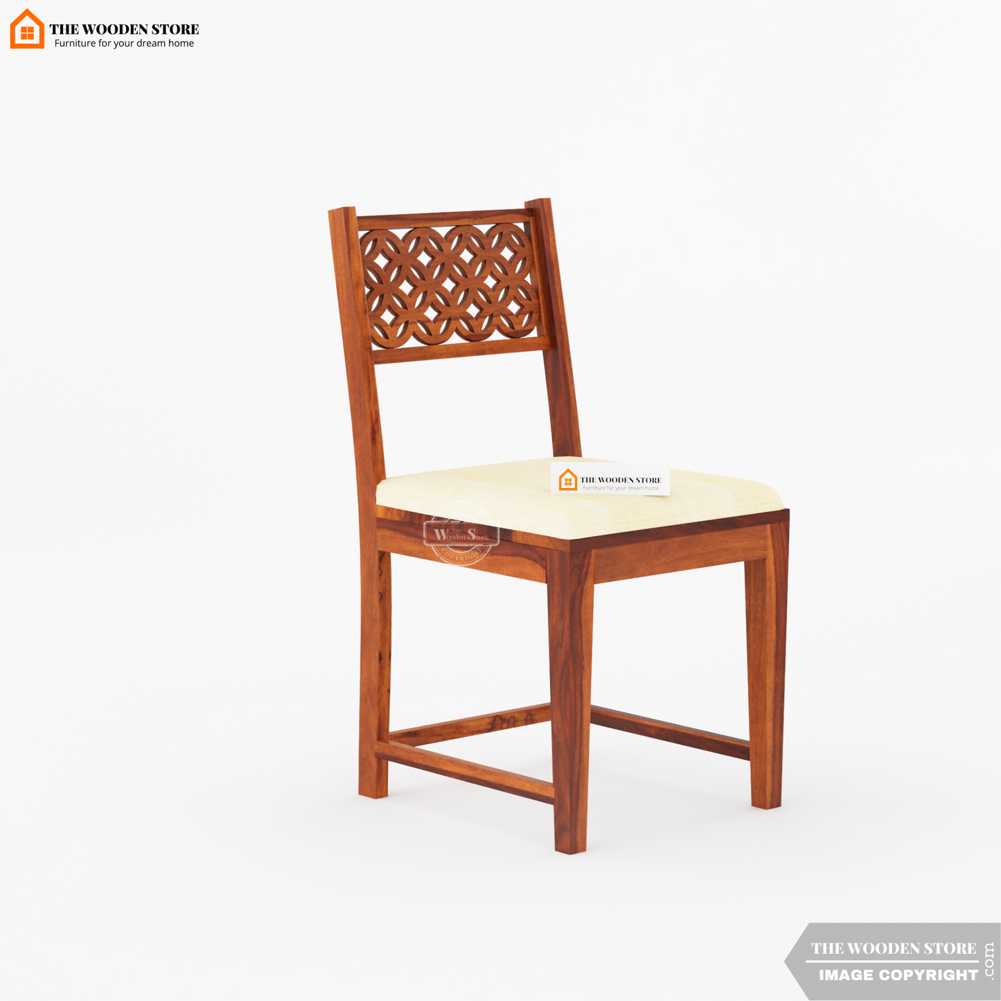 Daffy Dining Chair - Set of 2 (Honey Finish)