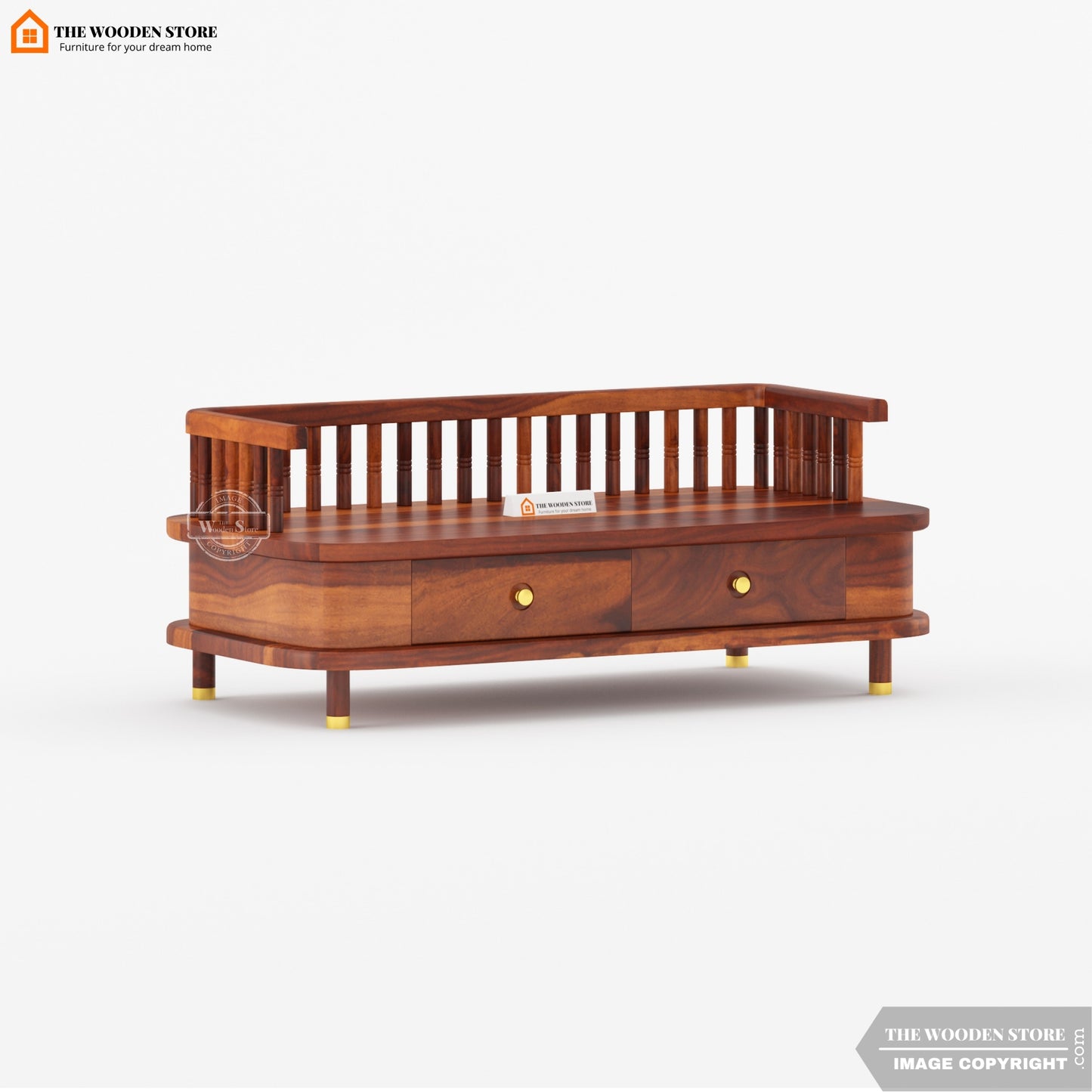 Divyam Home Temple (Honey Finish)