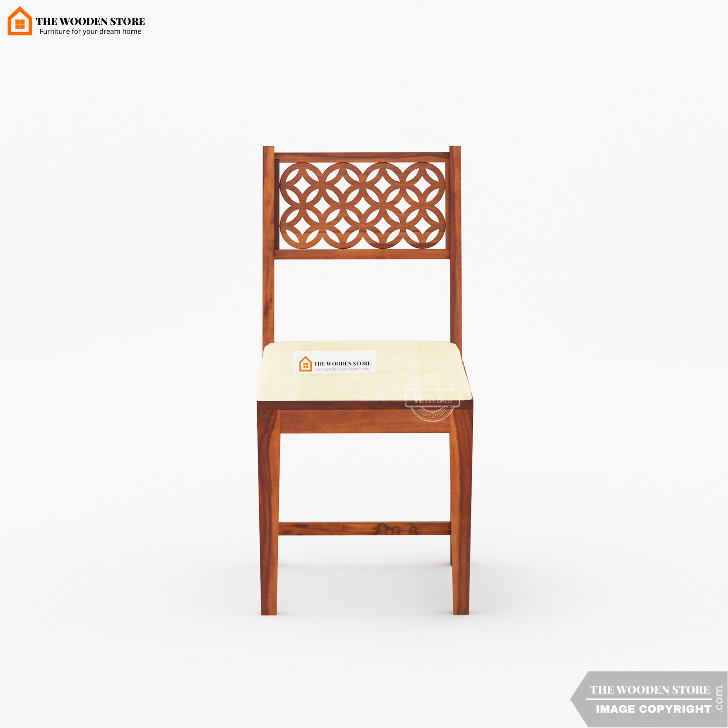 Daffy Dining Chair - Set of 2 (Honey Finish)