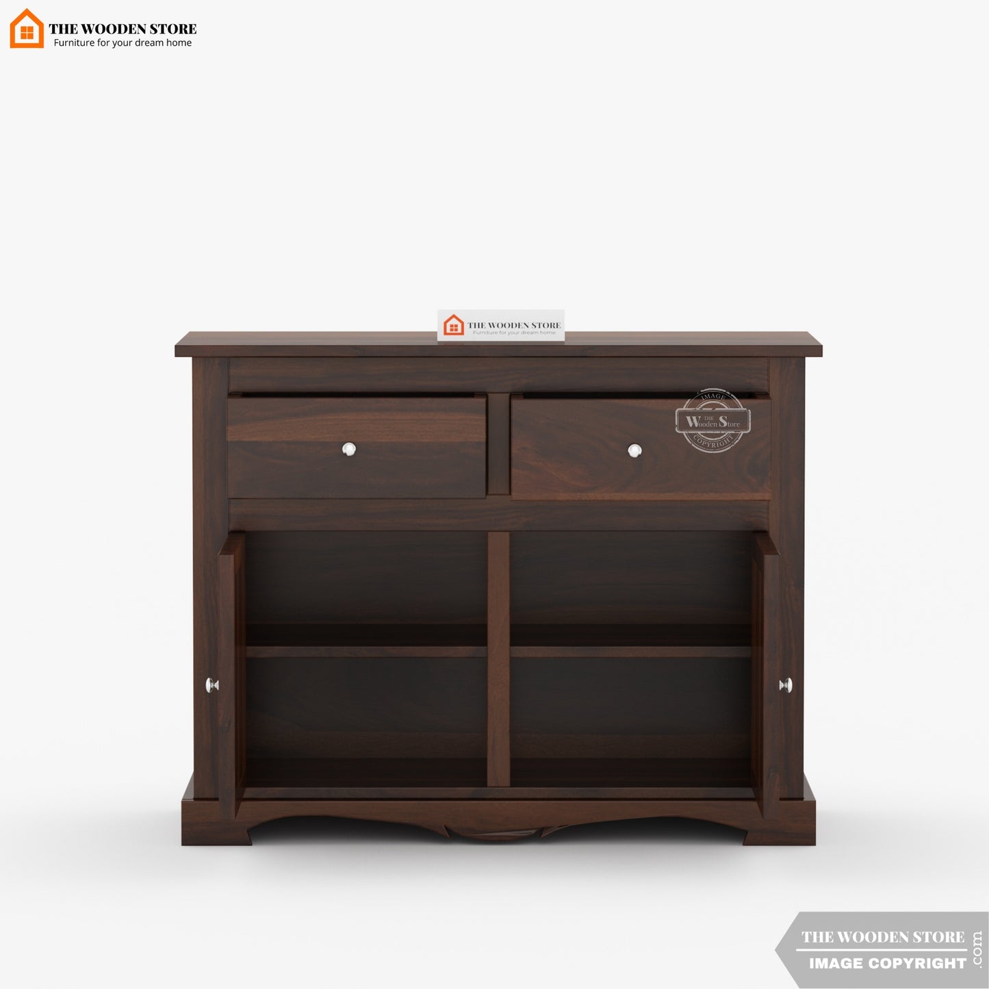 Bunny Cabinet and Sideboard (Walnut Finish)