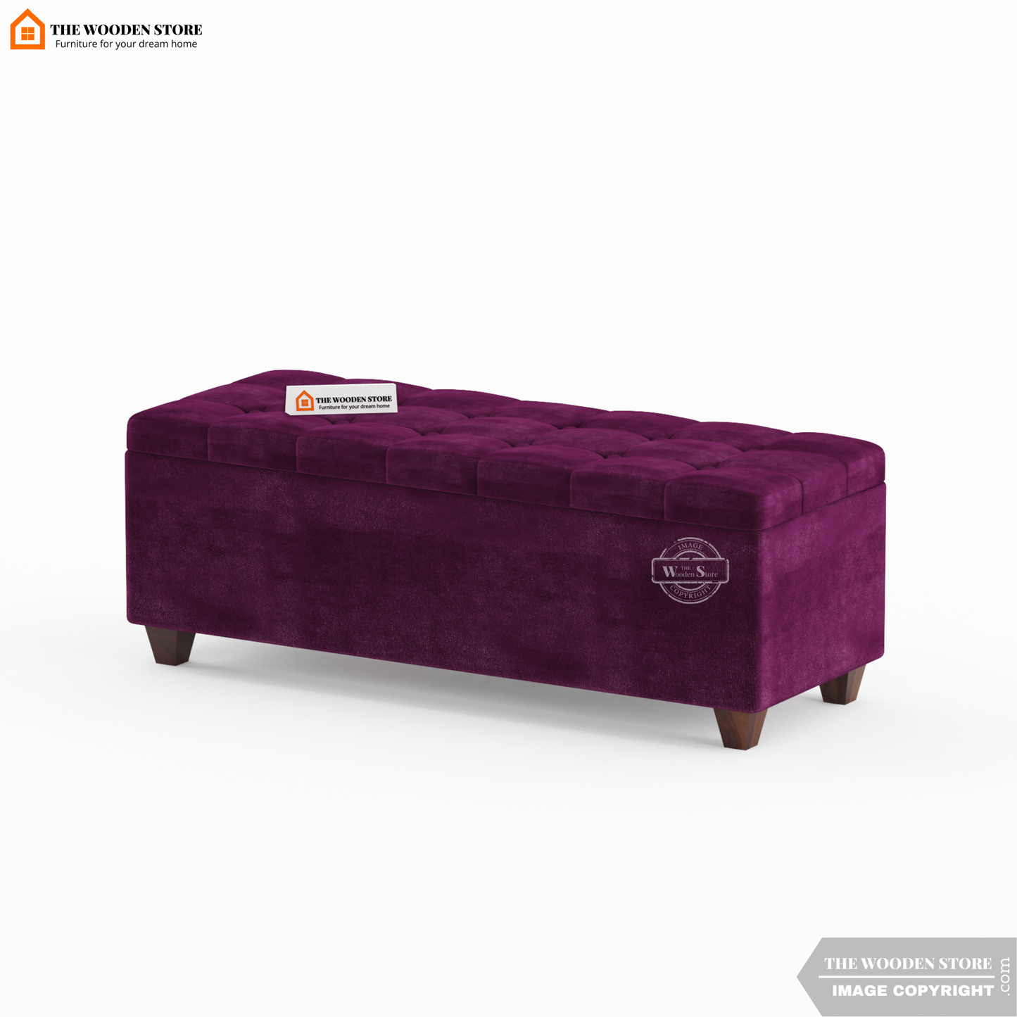 Gayle Bench With Storage (Wine Berry)