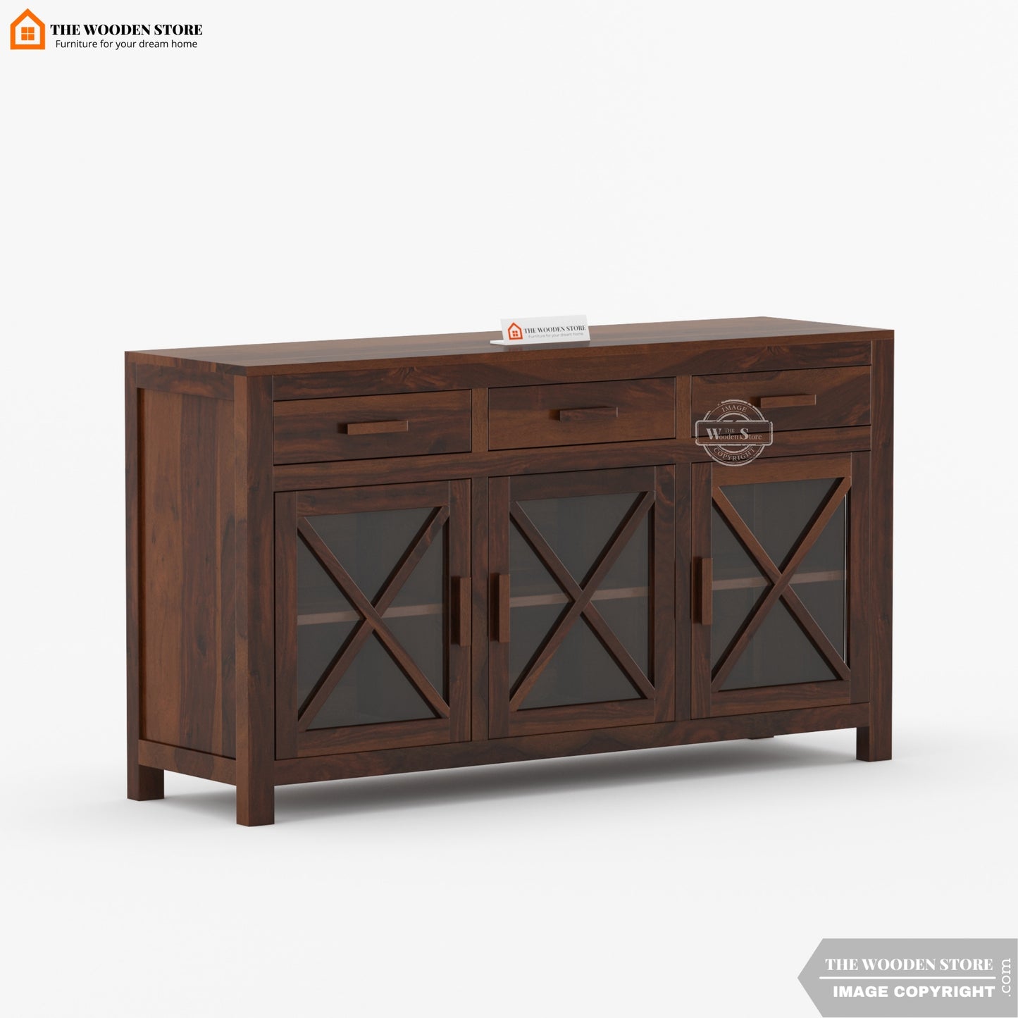 Nexus Cabinet and Sideboard (Walnut Finish)