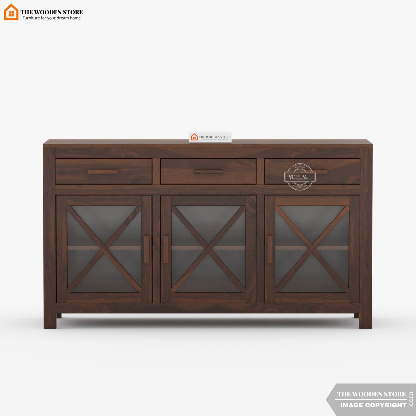 Nexus Cabinet and Sideboard (Walnut Finish)