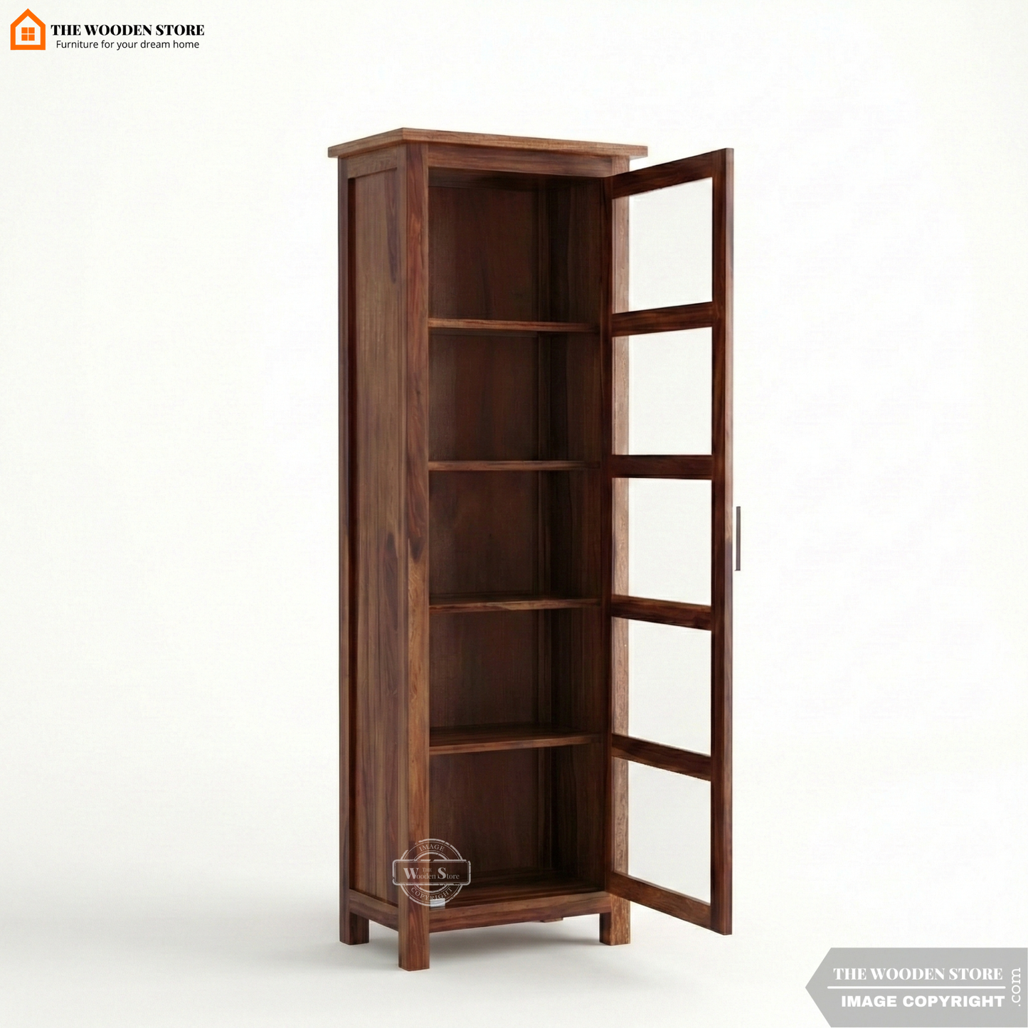 Anders Kitchen Cabinet (Honey Finish)