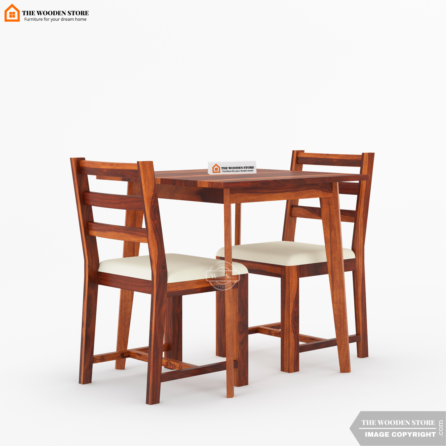Sharon 2 Seater Dining Set (Honey Finish)