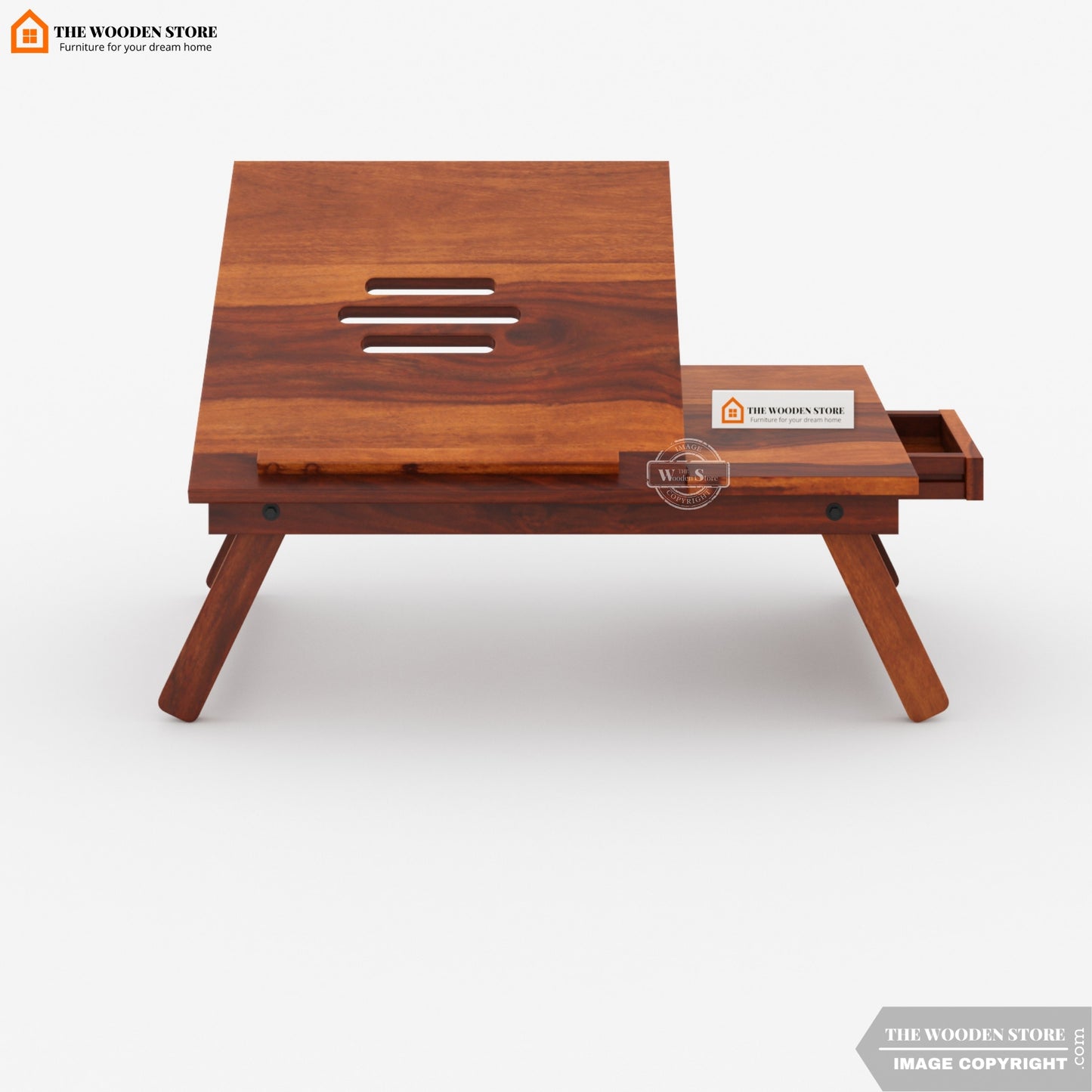 Milo Laptop Table (Honey Finish)