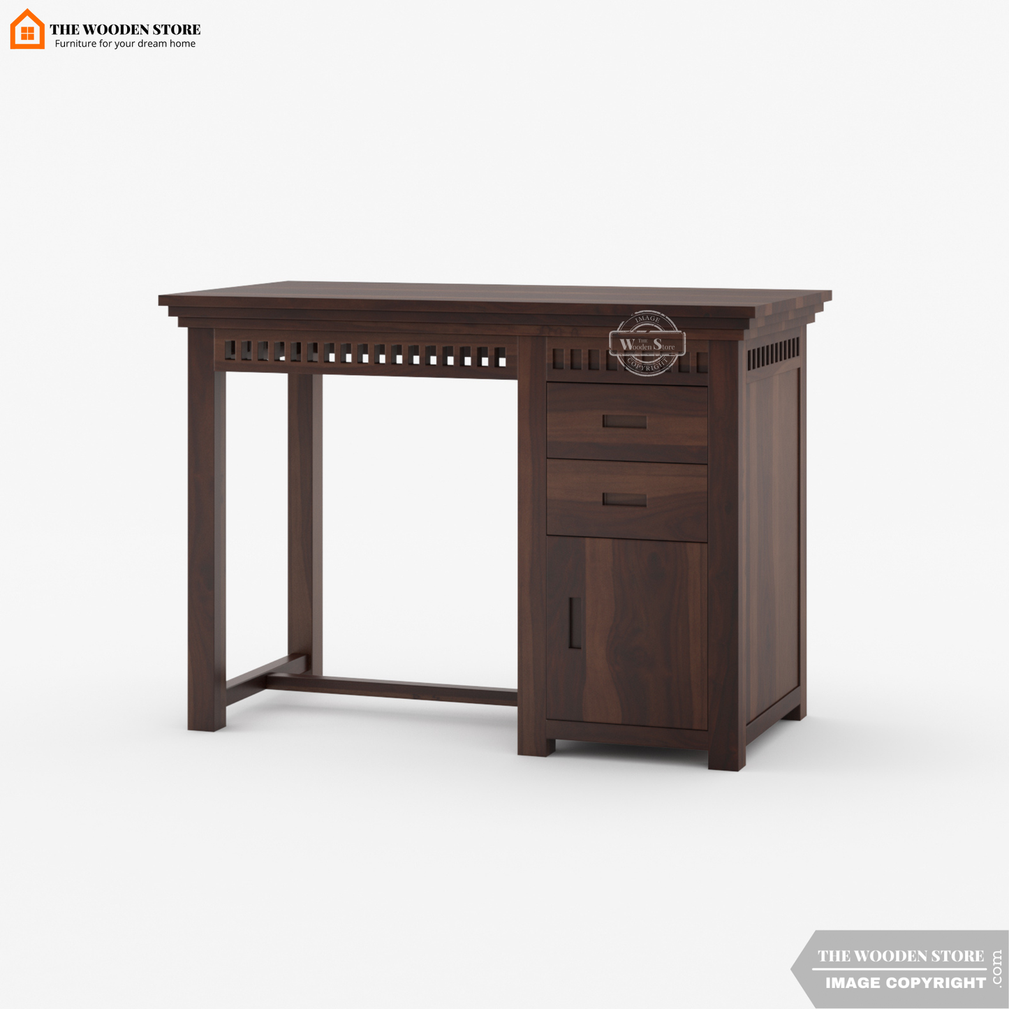 Donald Study Table (Walnut Finish)