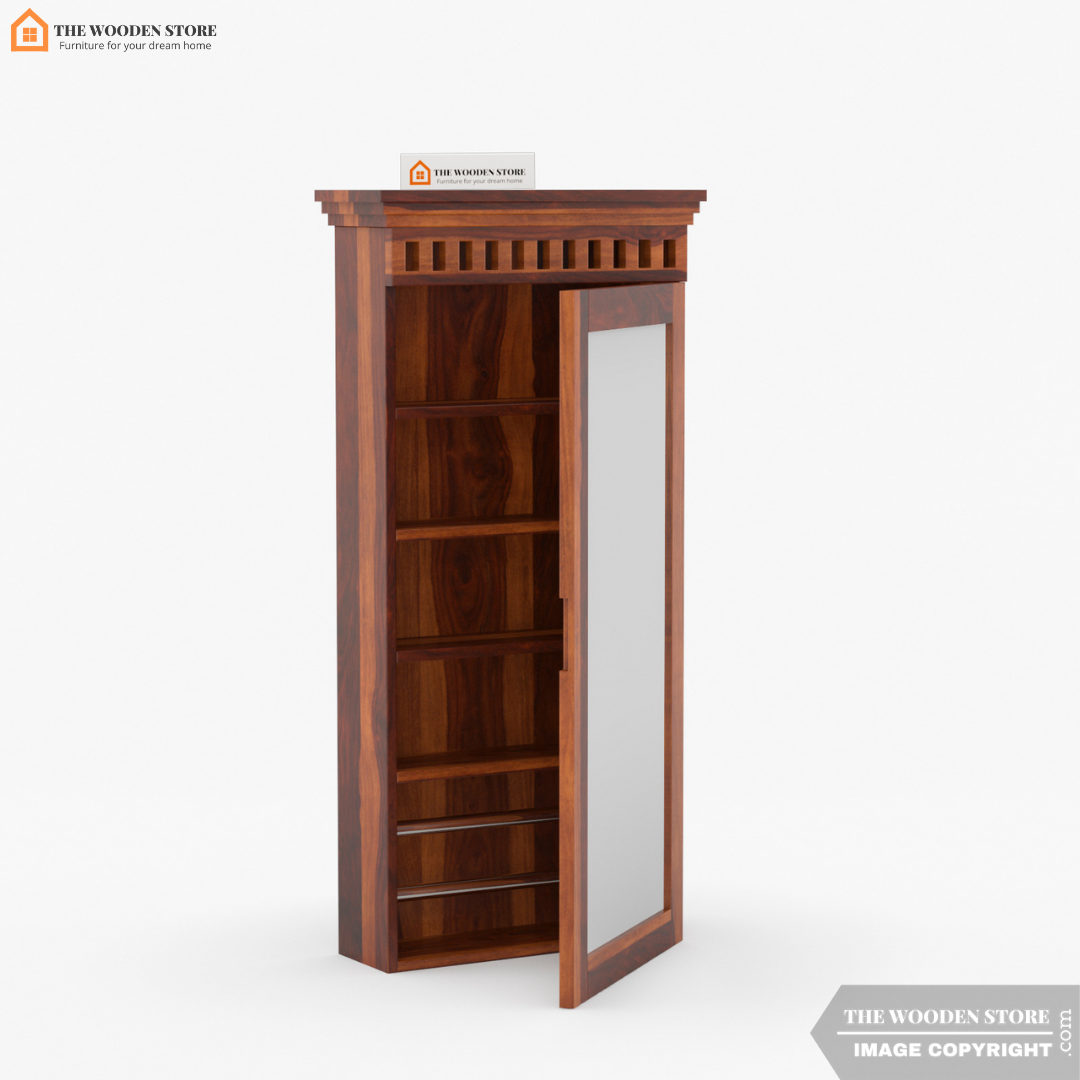 Donald Wall Mounted Dressing Table (Honey Finish)