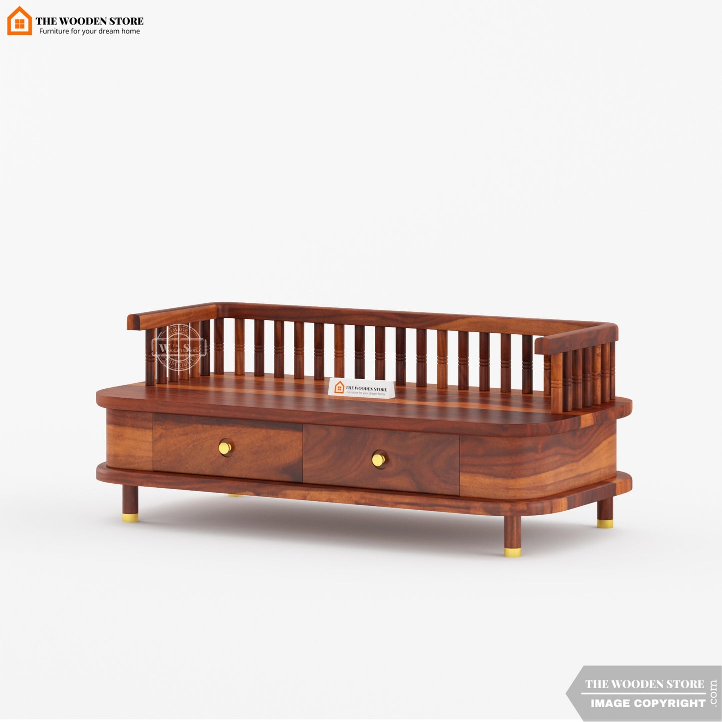 Divyam Home Temple (Honey Finish)