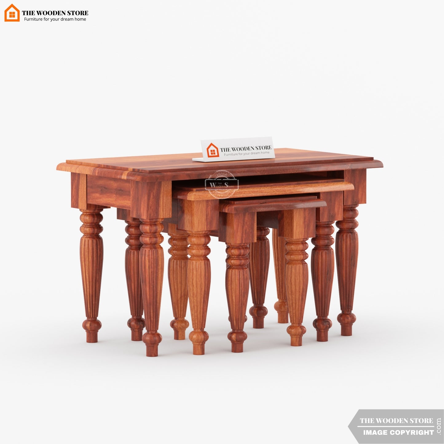Mesa Nest of Tables (Honey Finish)