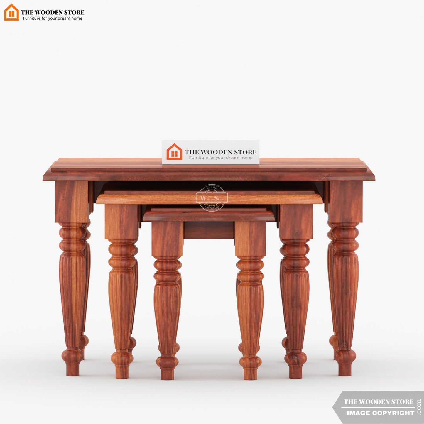 Mesa Nest of Tables (Honey Finish)