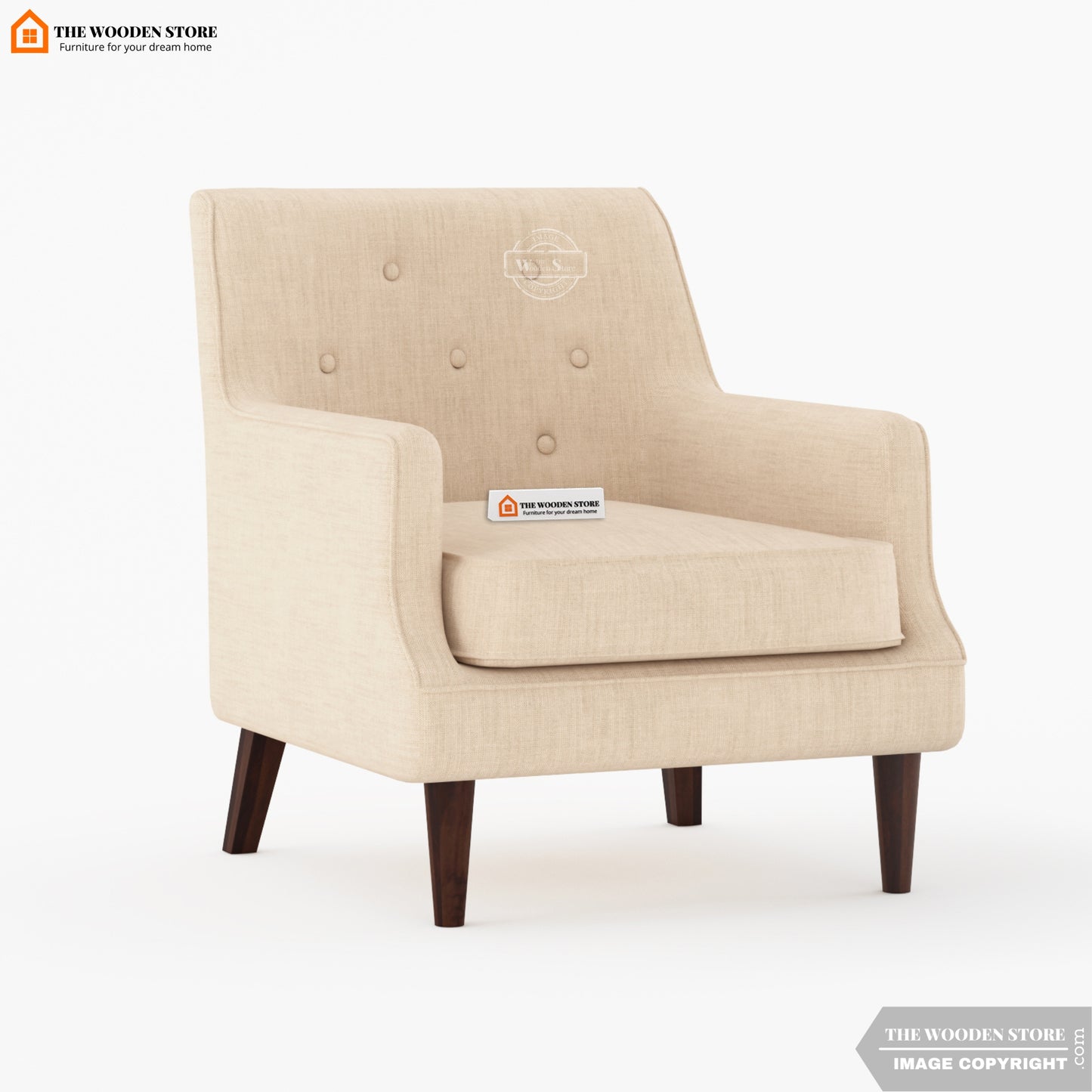 Gaven Lounge Chair (Soft Vanilla)