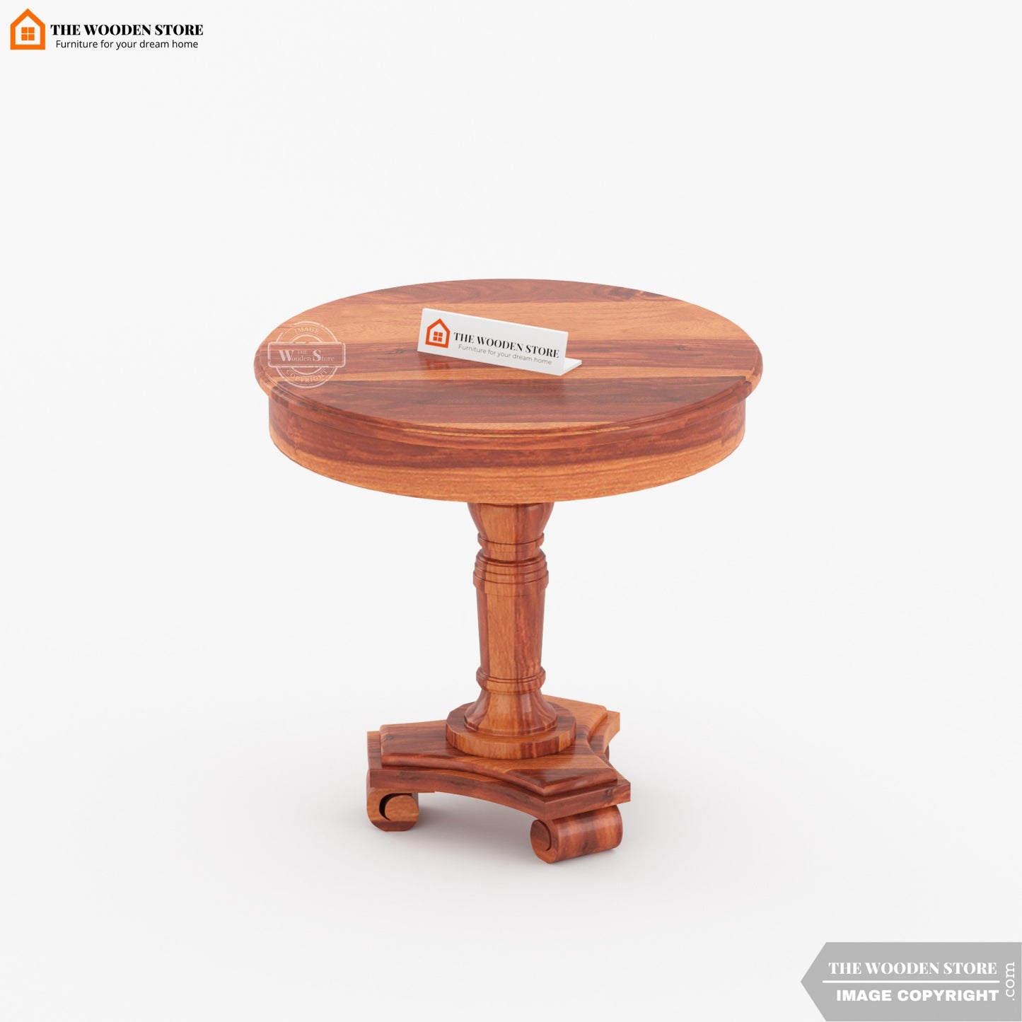 Drake Side End Table (Honey Finish)