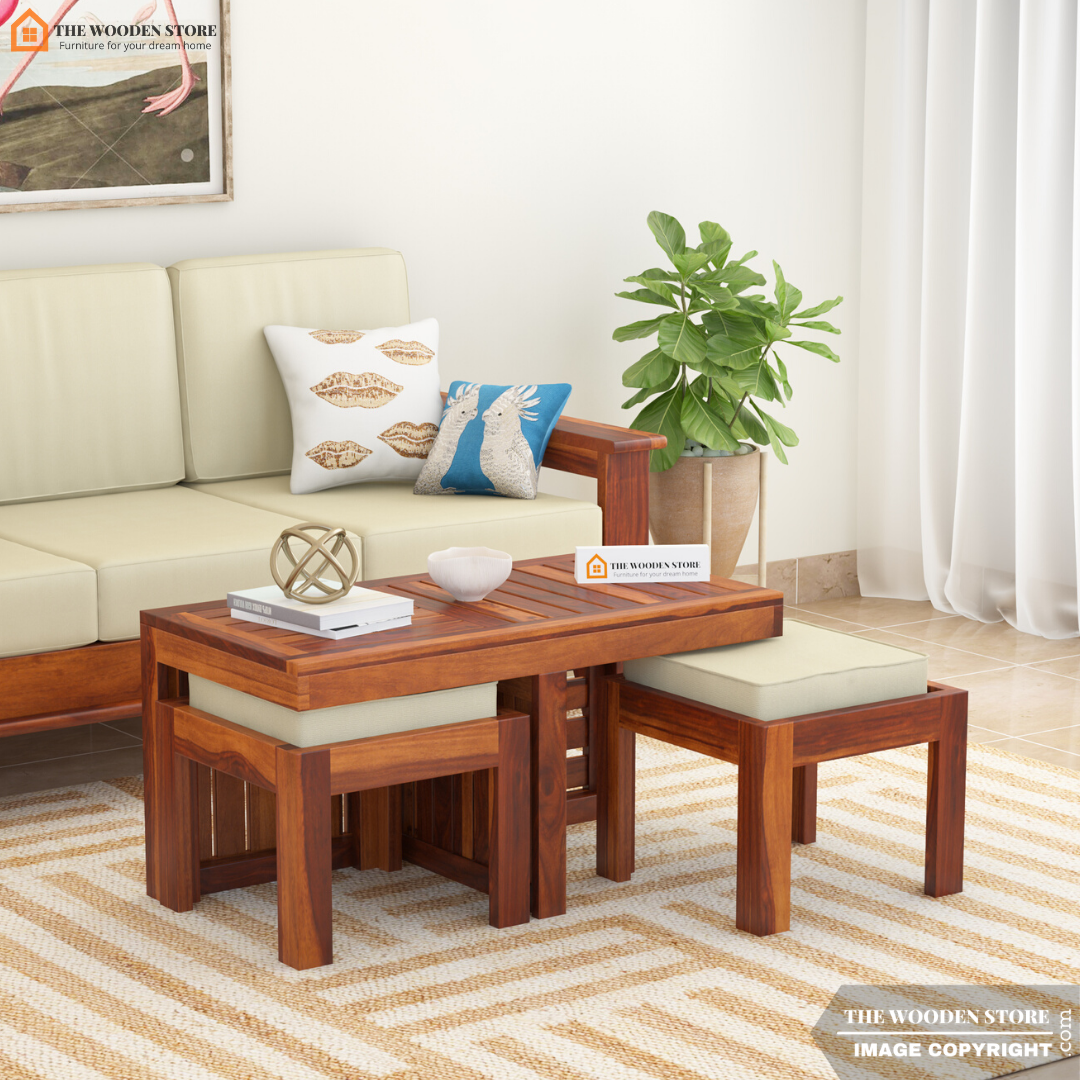 Sparrow Coffee Table Set (Honey Finish)