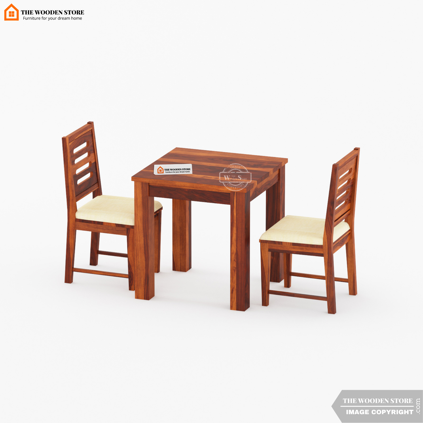 Bob 2 Seater Dining Set (Honey Finish)