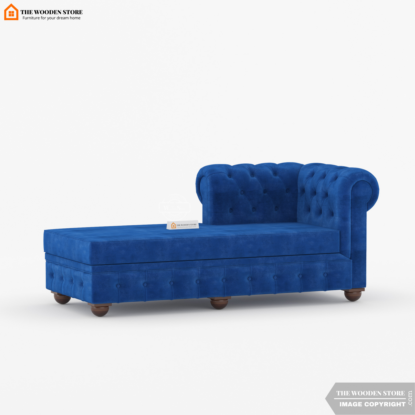 Carlton Chaise Lounge (Marine Blue)