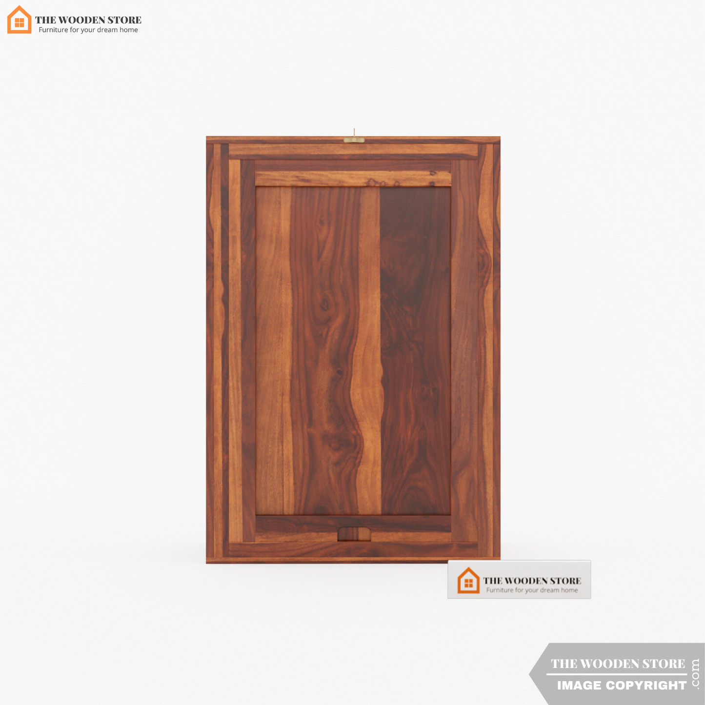 Jason Wall Mounted Bar Cabinet (Honey Finish)