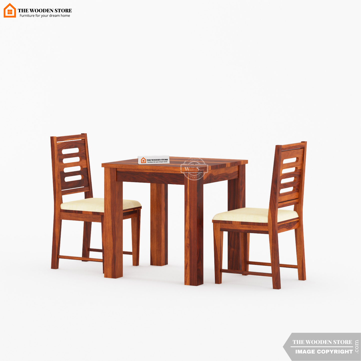 Bob 2 Seater Dining Set (Honey Finish)