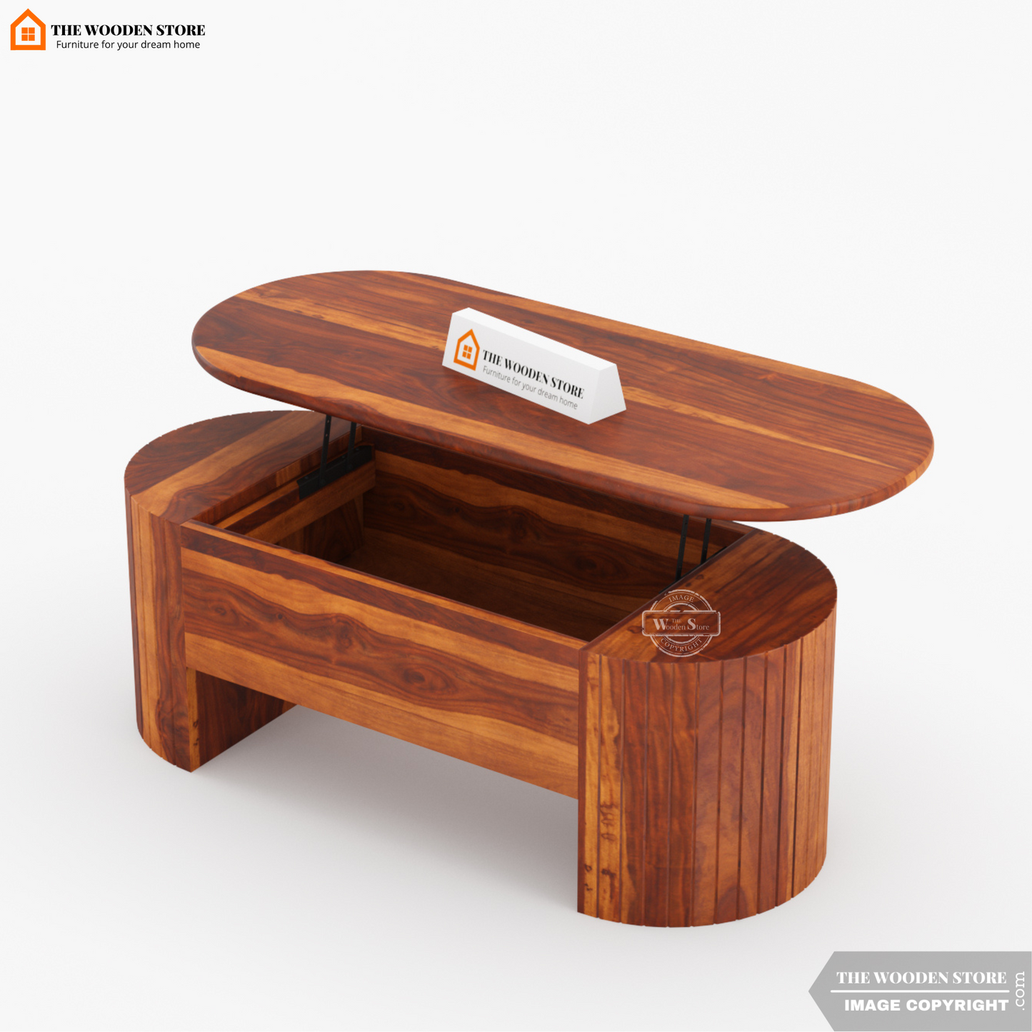 Breidy Lift Top Coffee Table (Honey Finish)