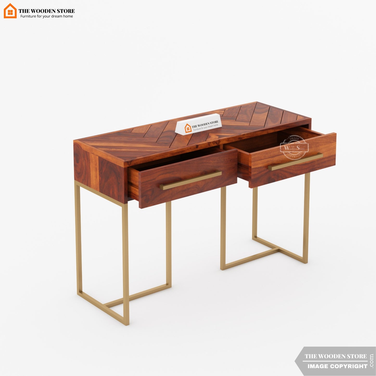 Kyron Console Table (Honey Finish)
