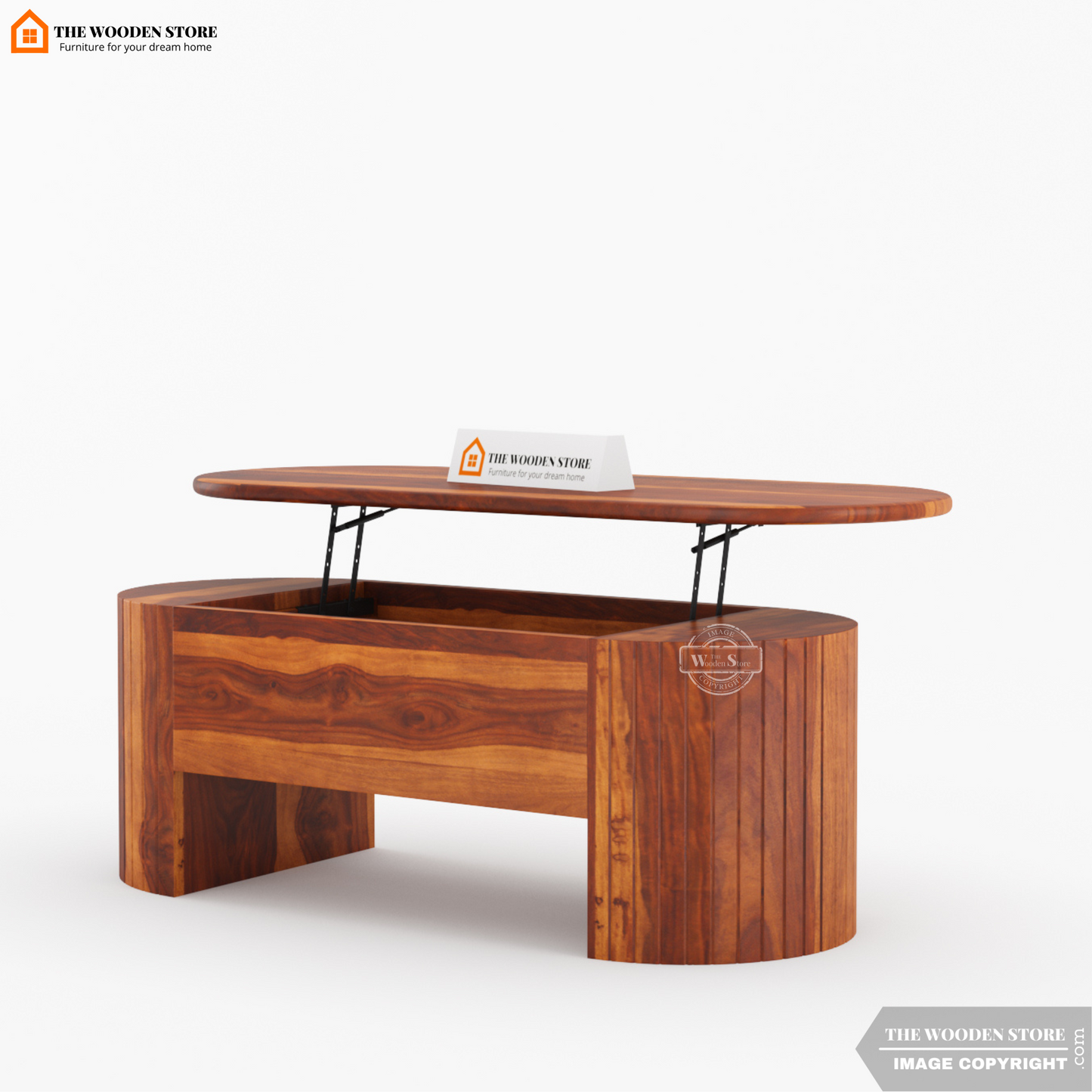 Breidy Lift Top Coffee Table (Honey Finish)