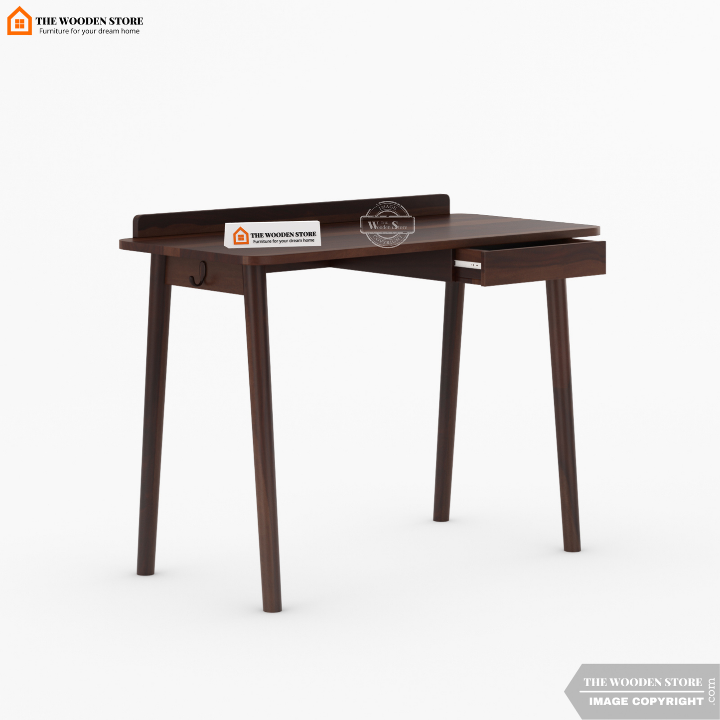 Colby Study Table (Walnut Finish)