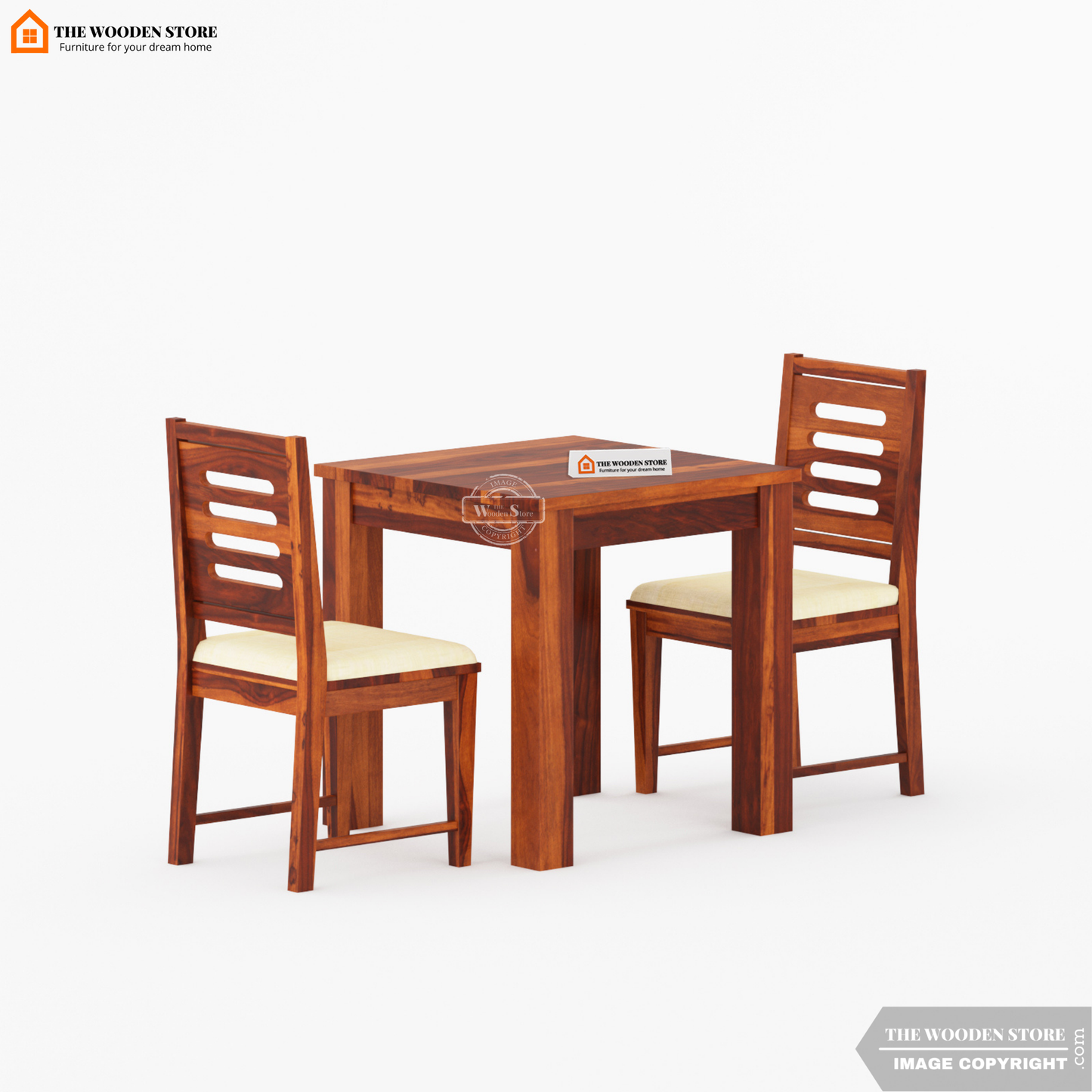 Bob 2 Seater Dining Set (Honey Finish)