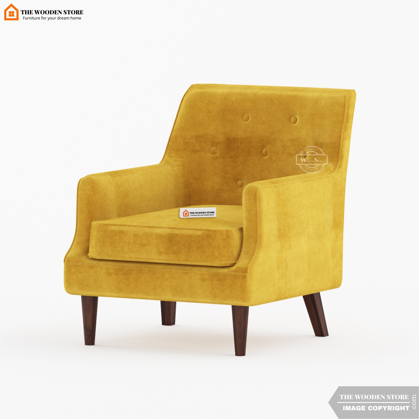 Gaven Lounge Chair (Orange Gold)