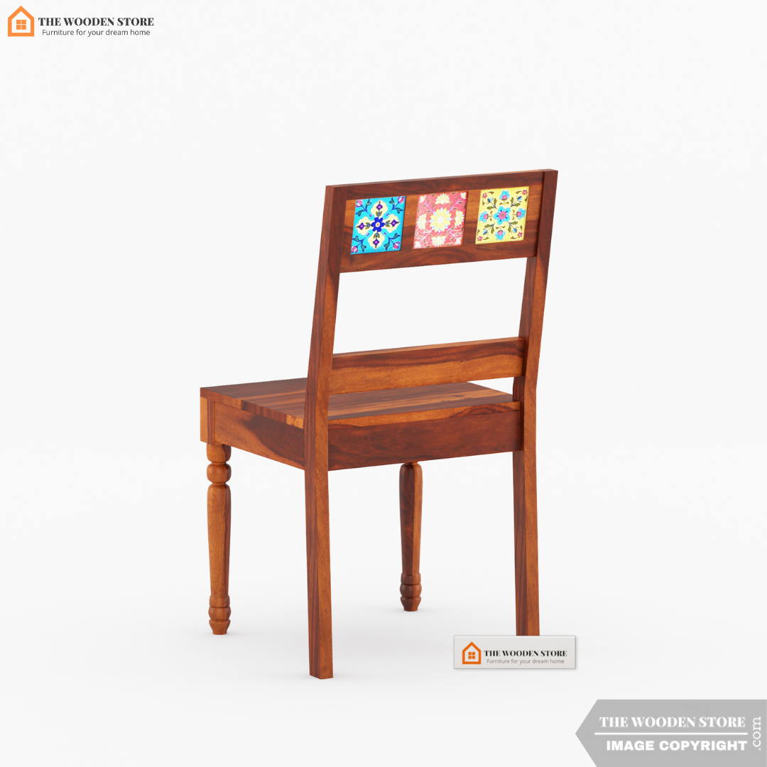 Bunny 6 Seater Dining Table Set (Honey Finish)