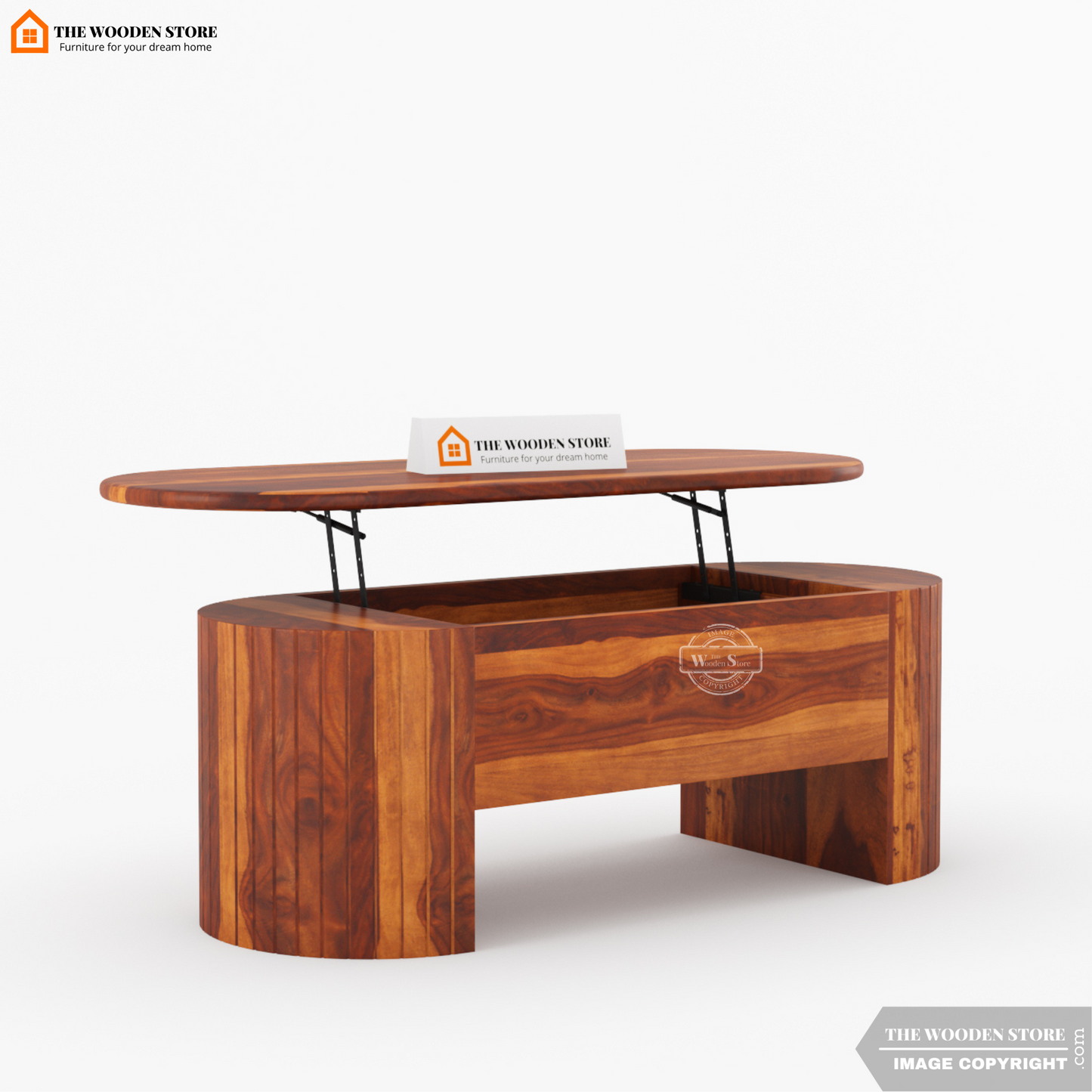 Breidy Lift Top Coffee Table (Honey Finish)