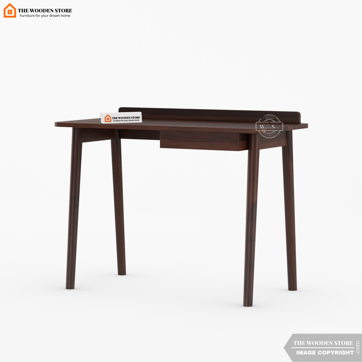 Colby Study Table (Walnut Finish)