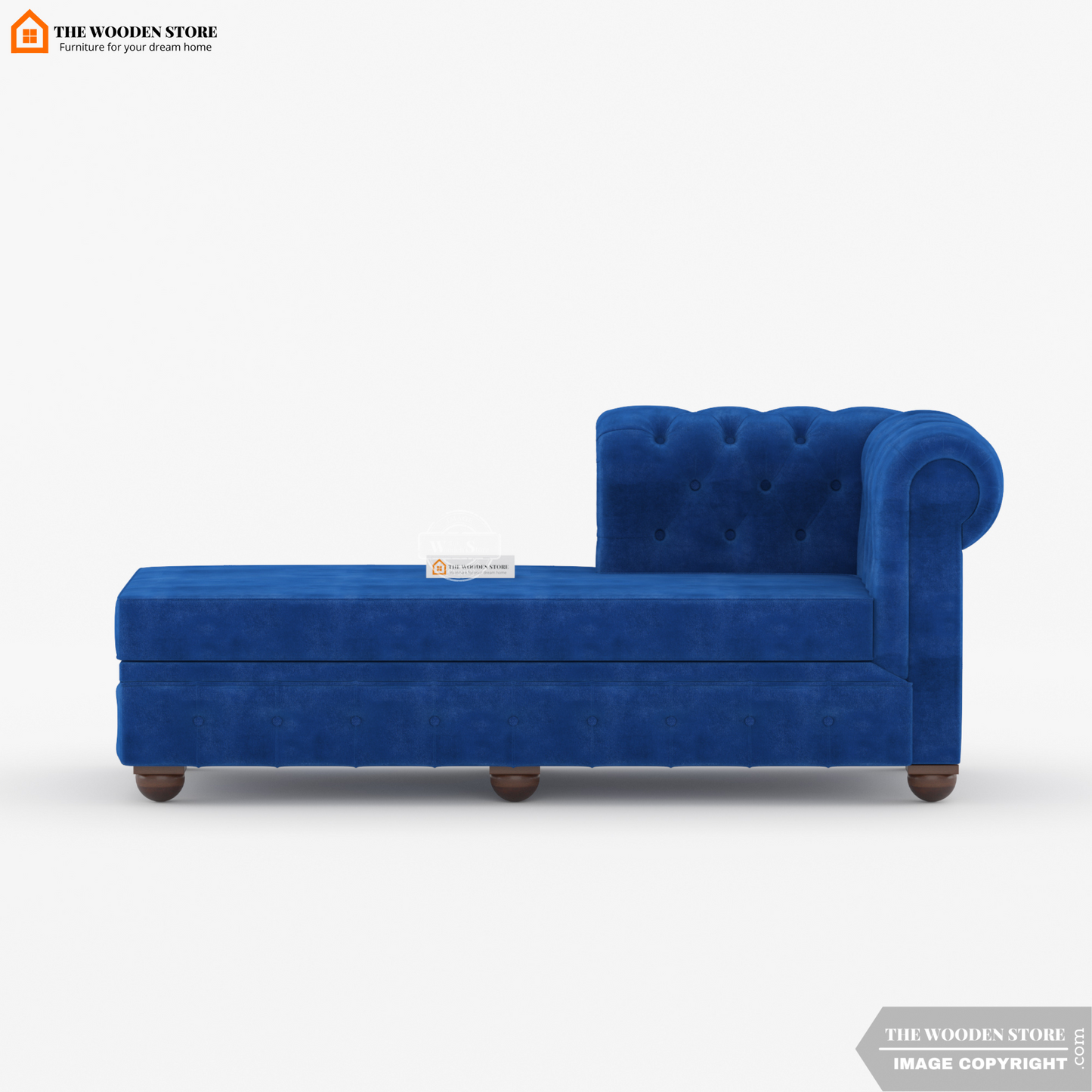 Carlton Chaise Lounge (Marine Blue)