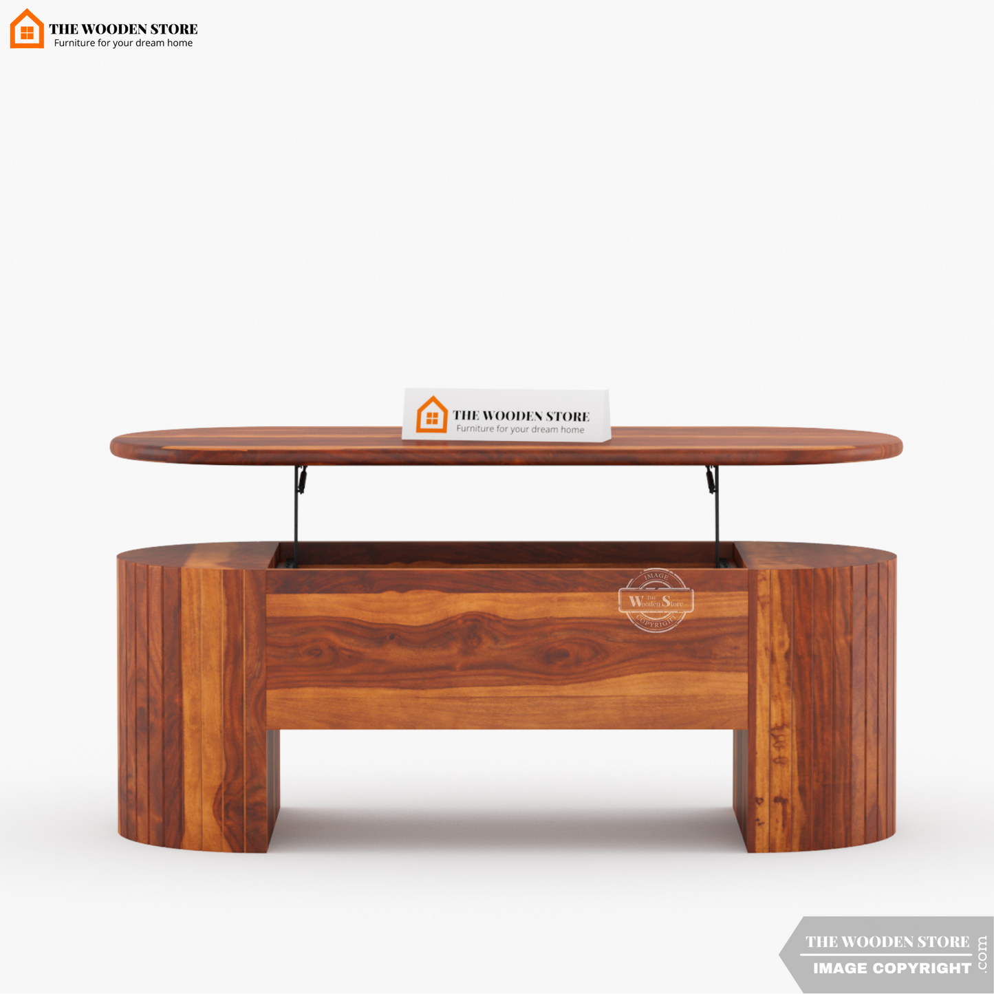 Breidy Lift Top Coffee Table (Honey Finish)