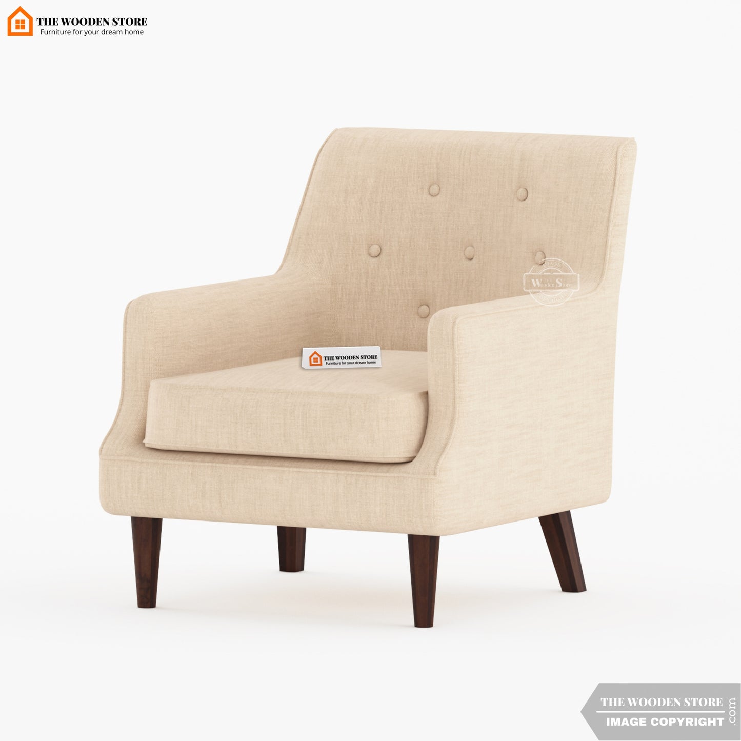Gaven Lounge Chair (Soft Vanilla)
