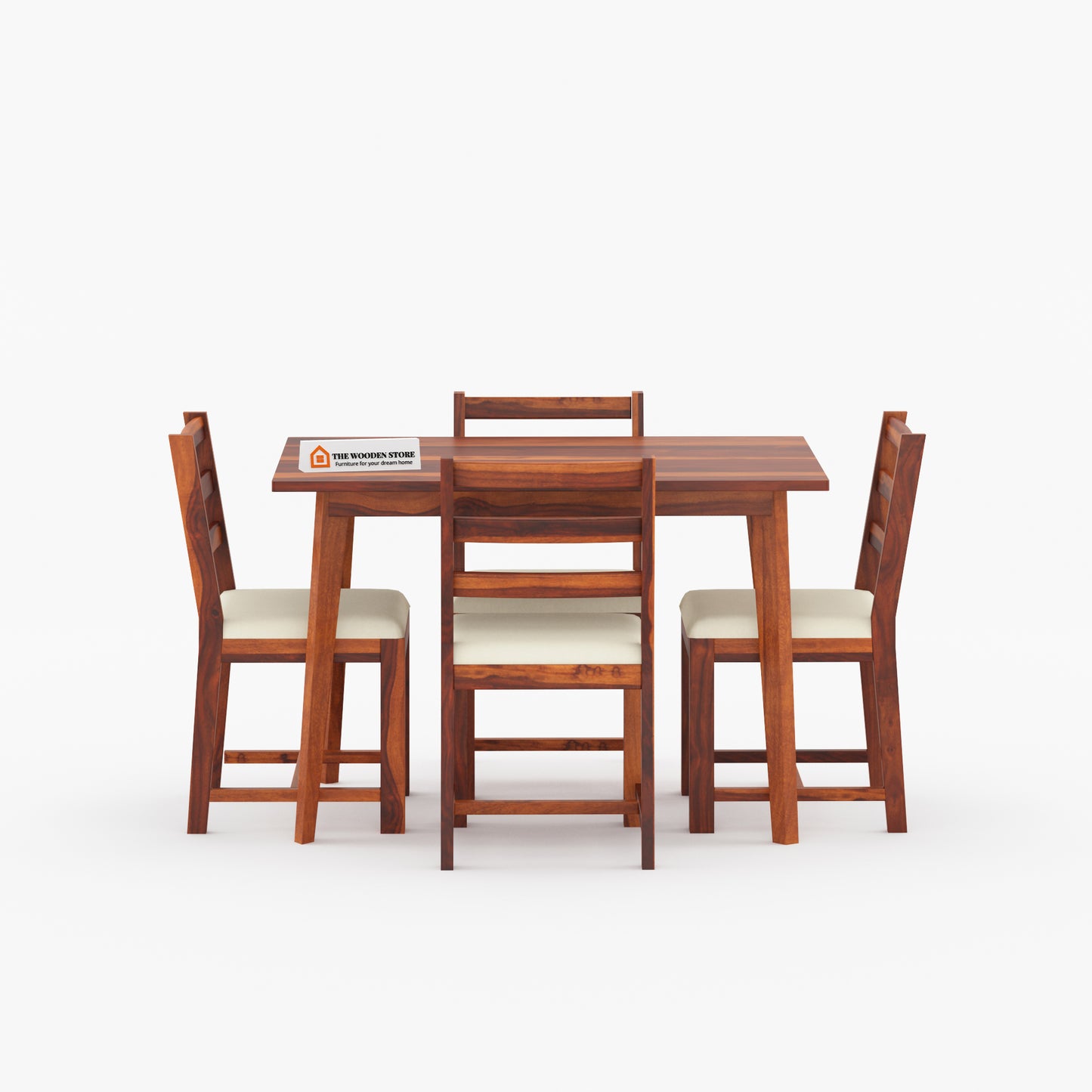 Sharon 4 Seater Dining Table (Honey Finish)