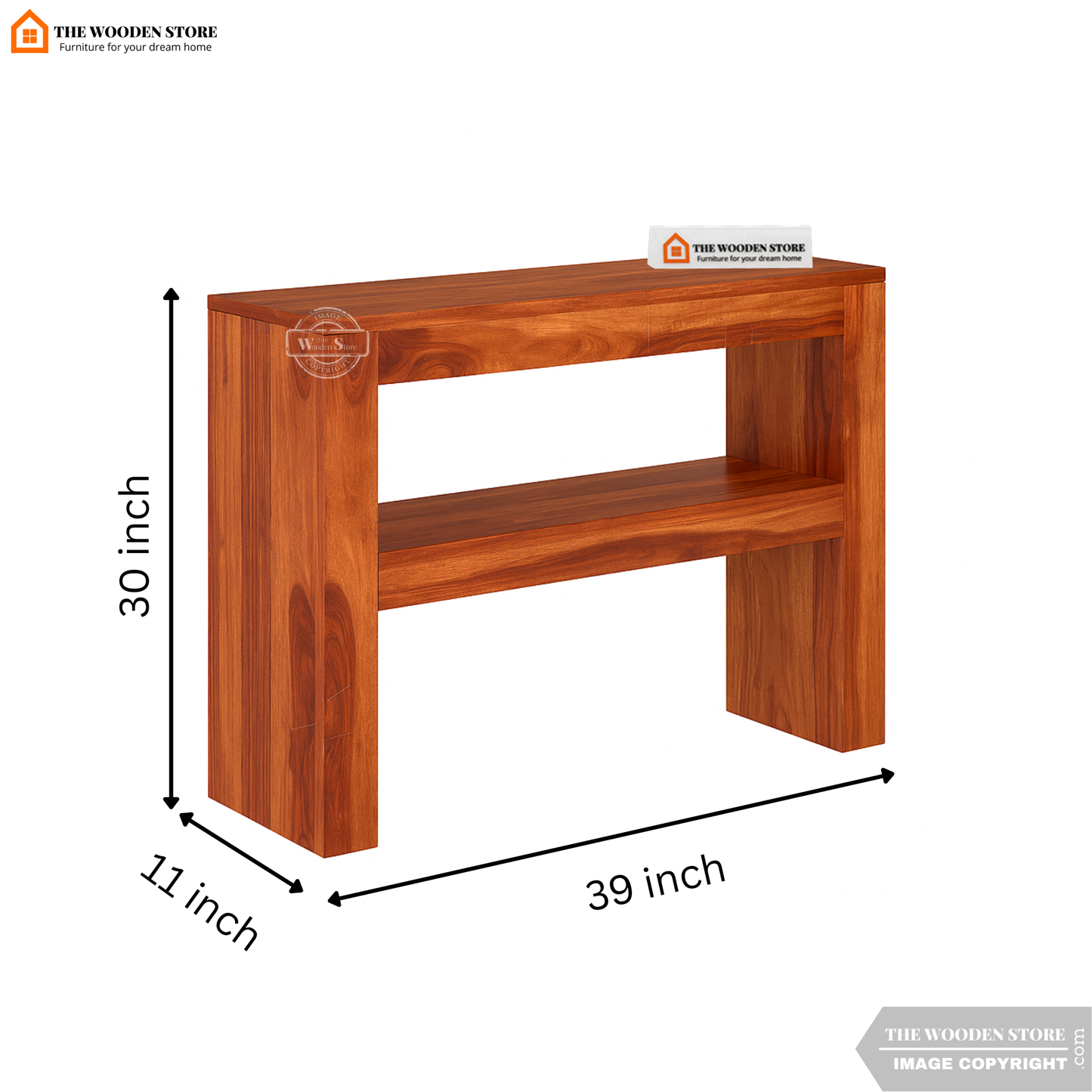 Nova Console Table (Honey Finish)