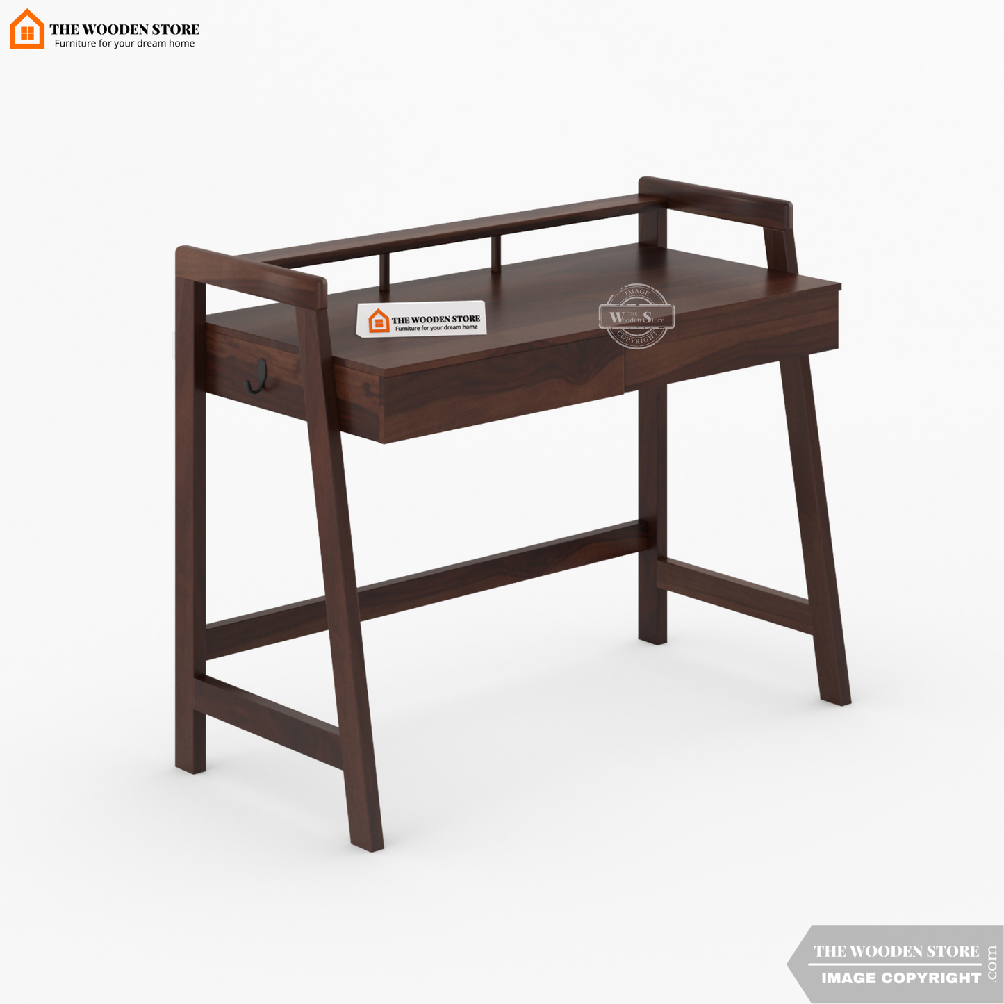 Ohana Study Table (Walnut Finish)