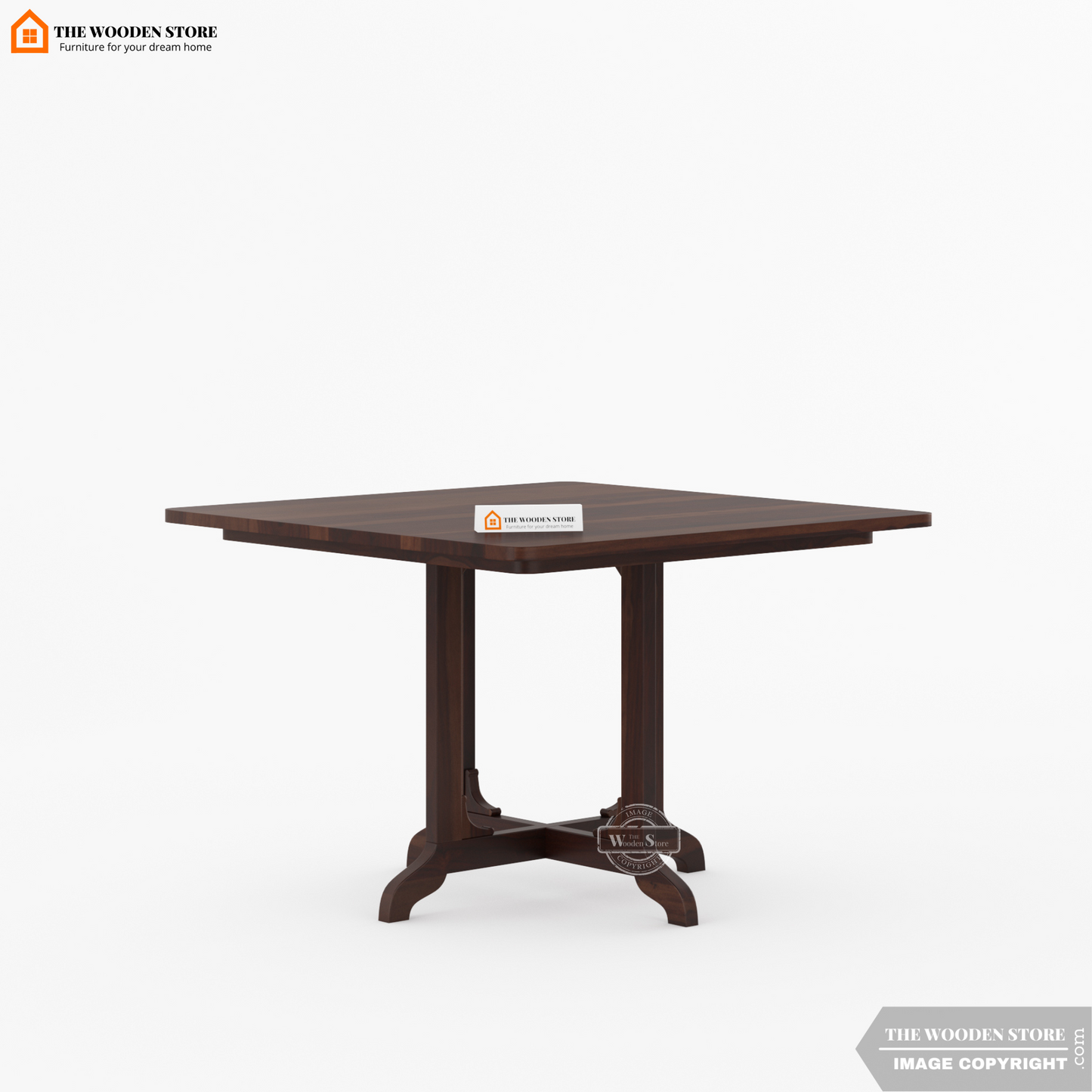 Carson 4 Seater Dining Set (Walnut Finish)