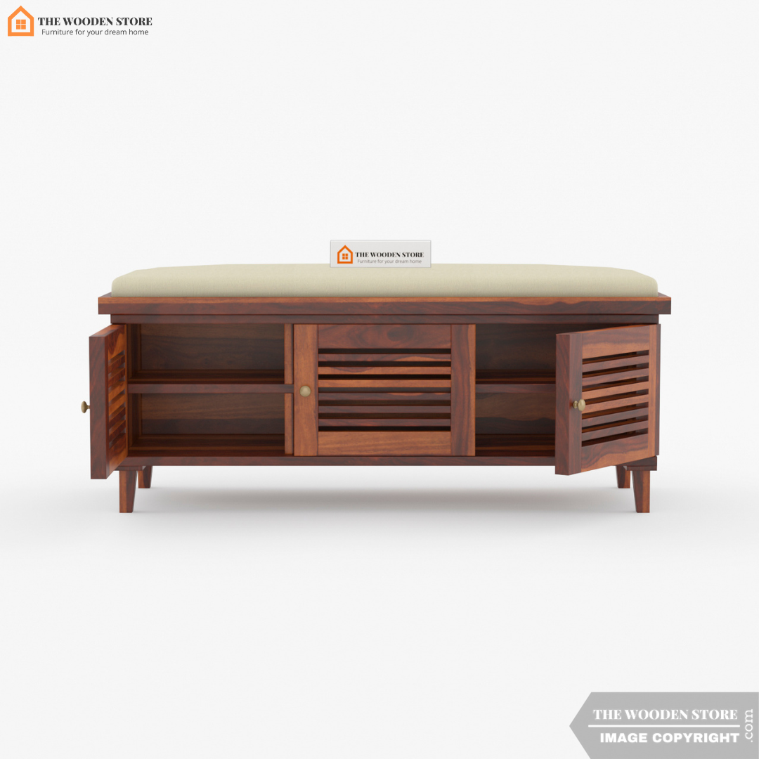 Kaitlyn Shoe Rack (Honey Finish)