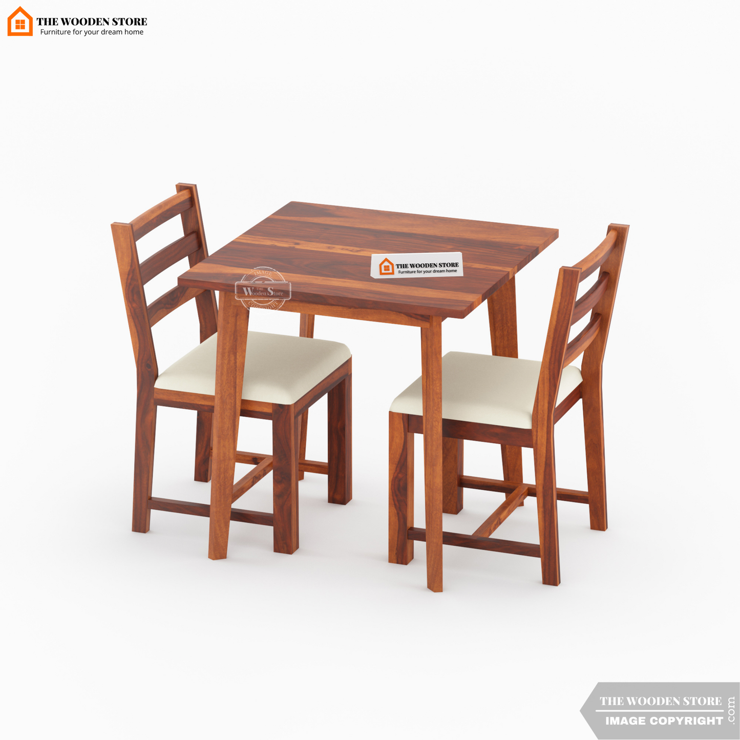 Sharon 2 Seater Dining Set (Honey Finish)