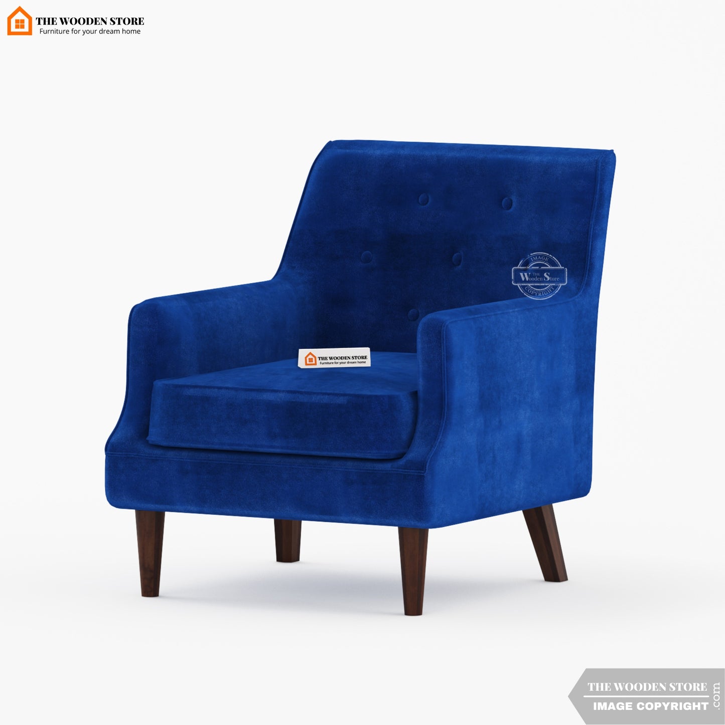 Gaven Lounge Chair (Marine Blue)