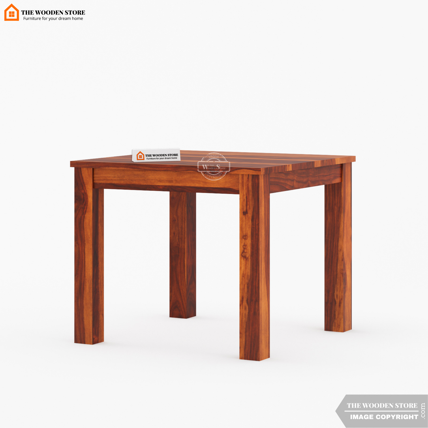 Bob 4 Seater Dining Set (Honey Finish)