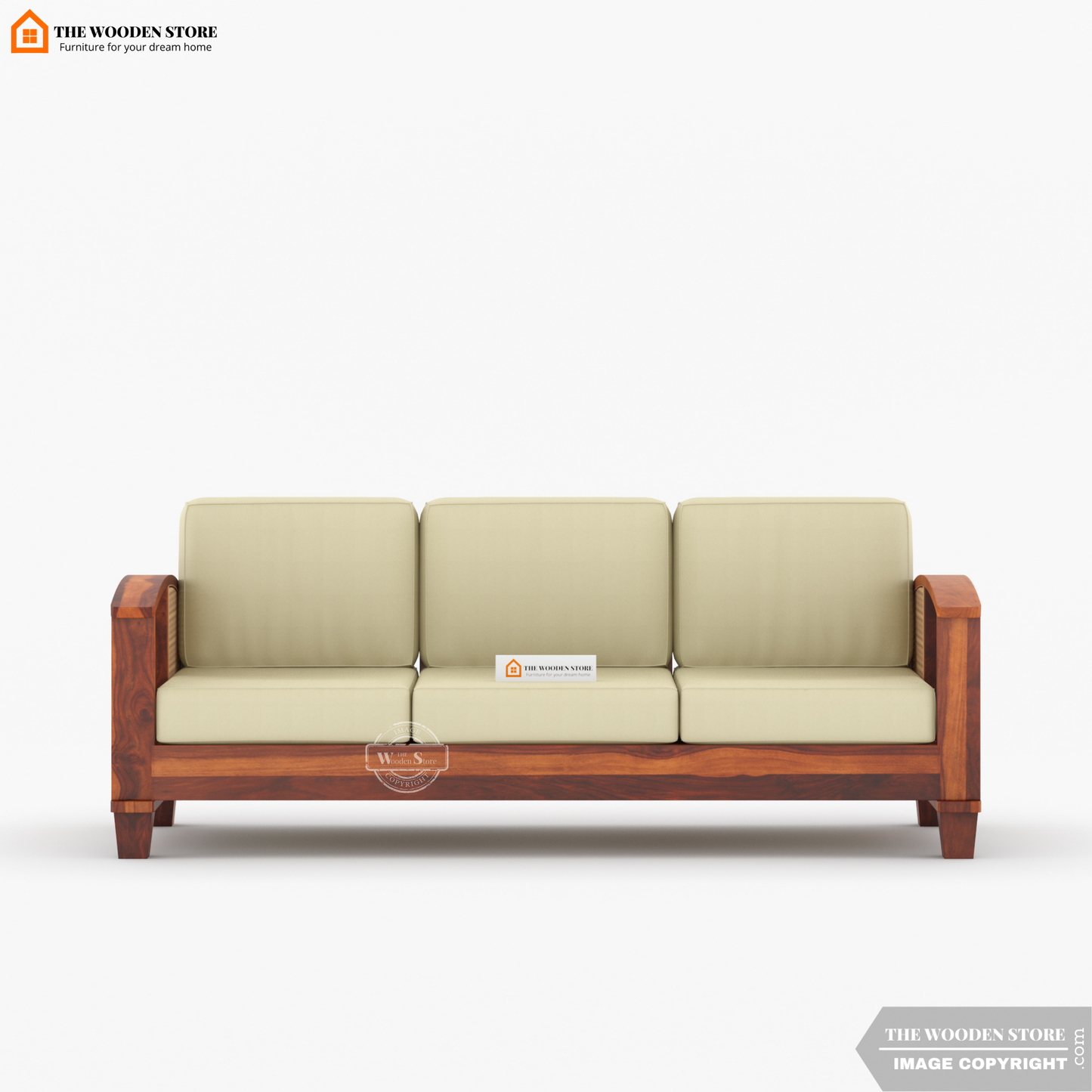 Parsons 3+1+1 Cane Sofa Set (Honey Finish)