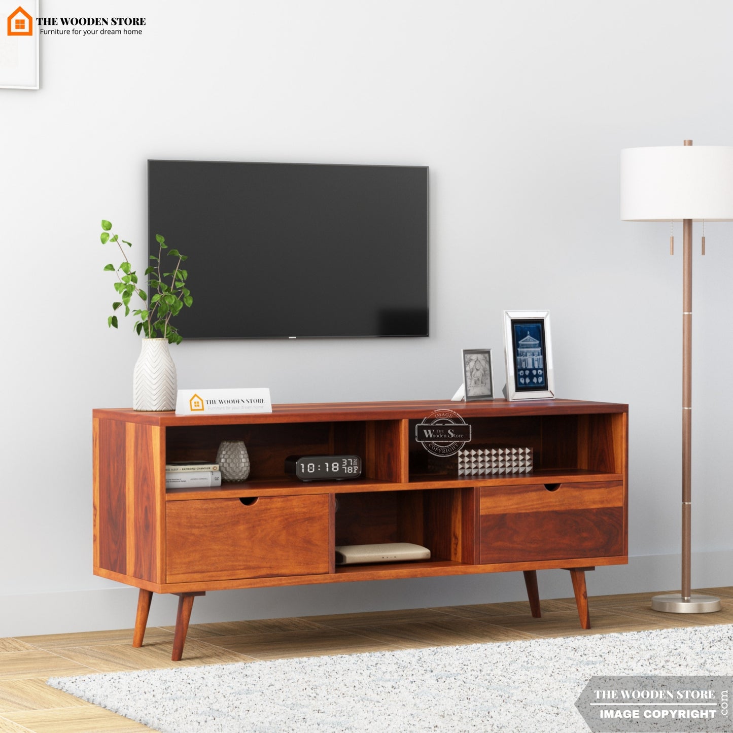 Oslo Small Tv Unit (Honey Finish)