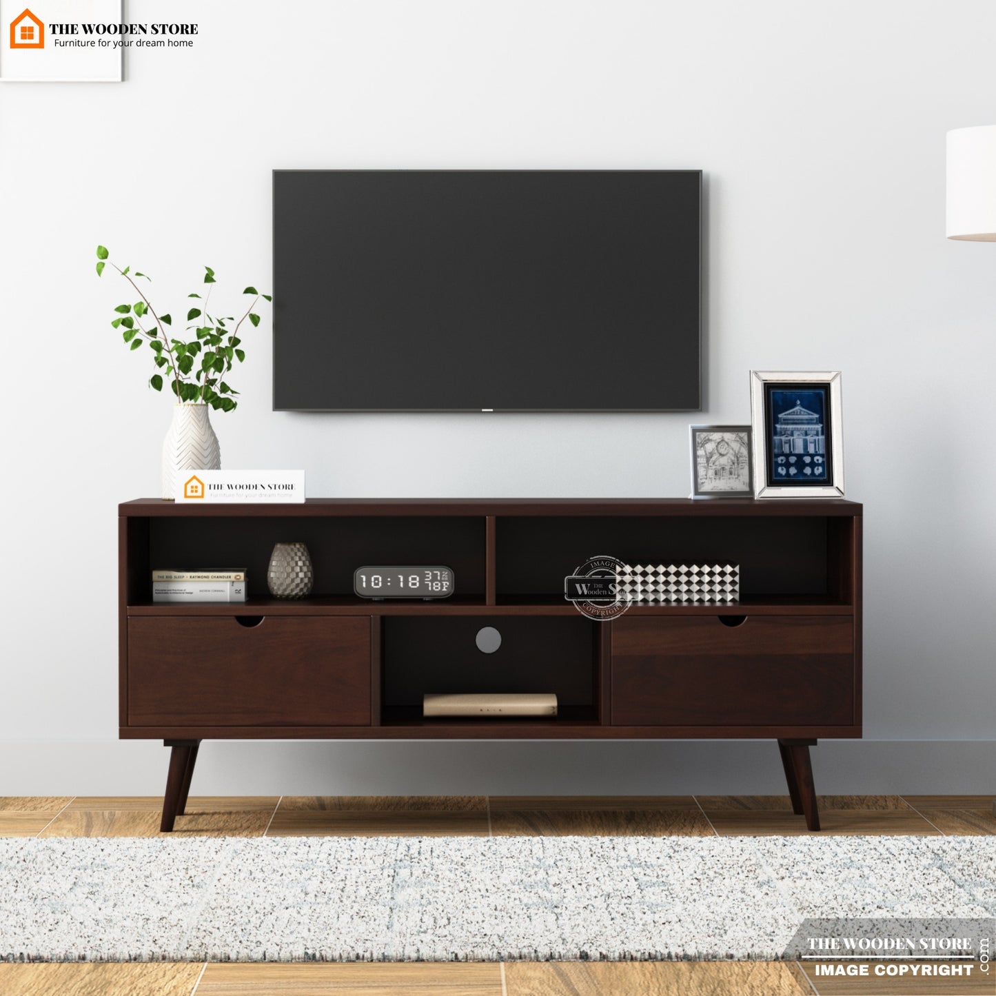 Oslo Small Tv Unit (Walnut Finish)