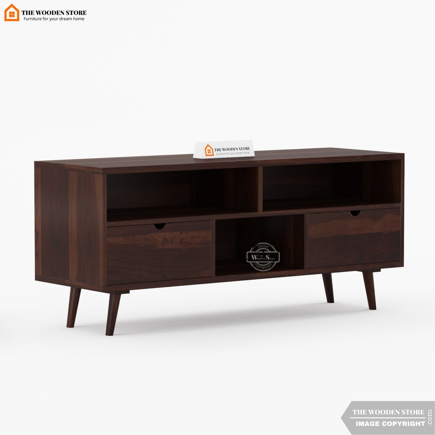 Oslo Small Tv Unit (Walnut Finish)