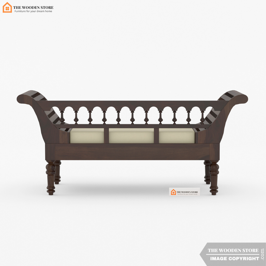 Steven Chaise Lounge (Walnut Finish)