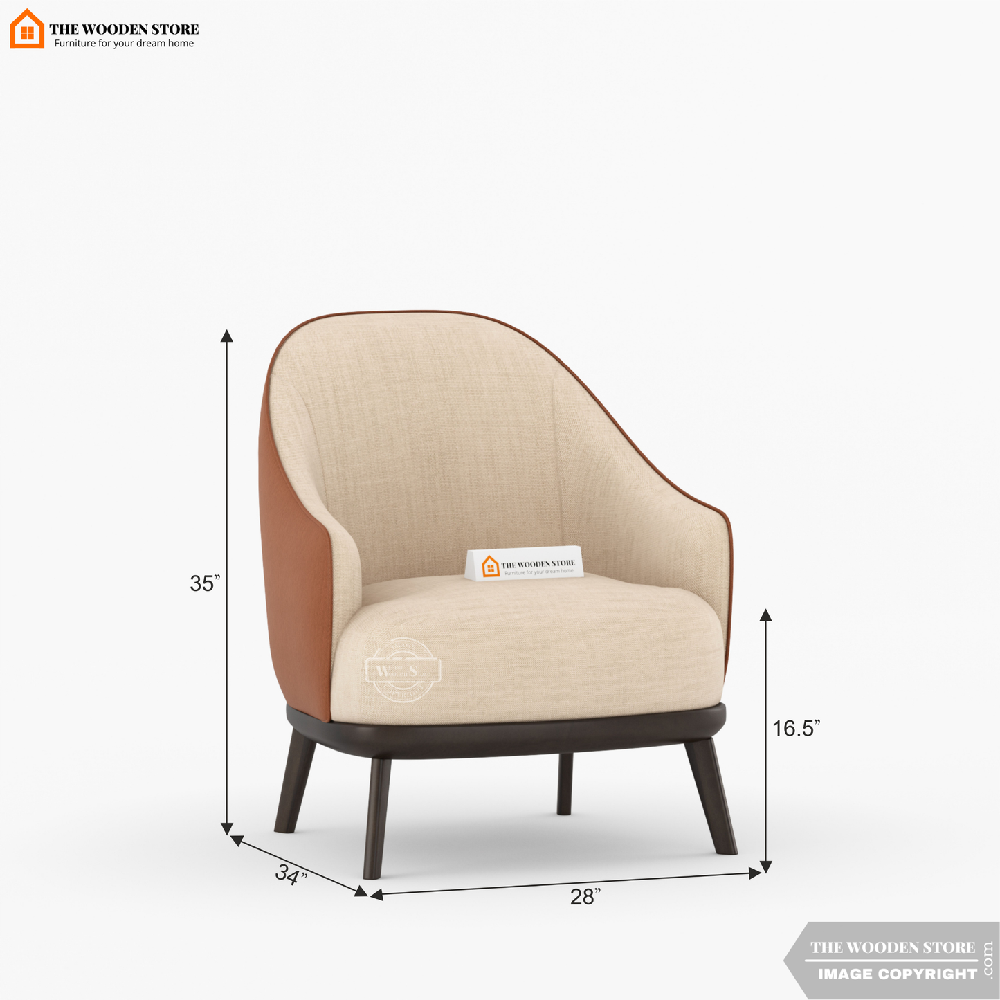 Atlas Lounge Chair (Chestnut Brown)