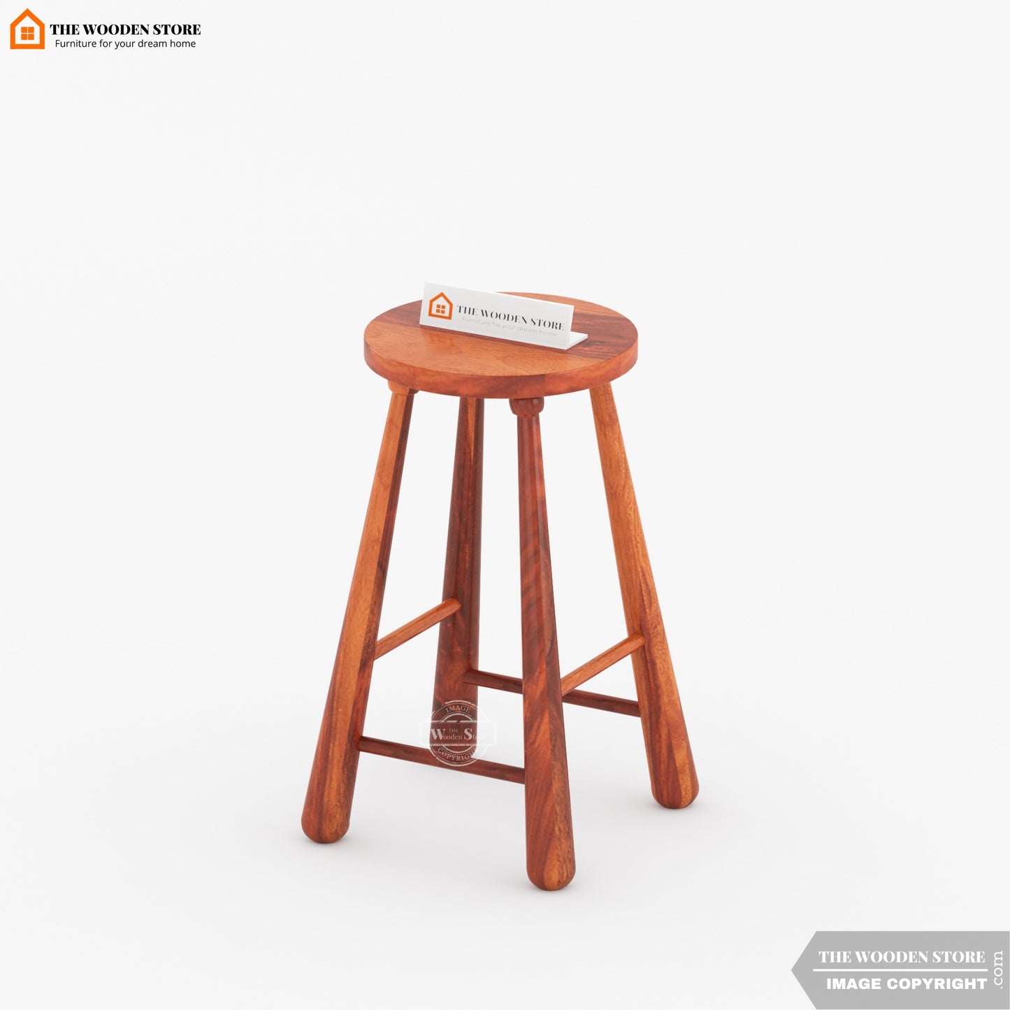 Baseball Bat Stool (Honey Finish)