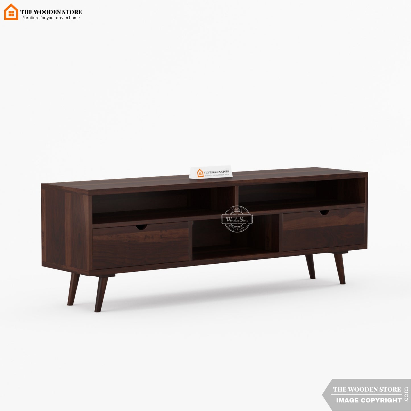 Oslo Large Tv Unit (Walnut Finish)